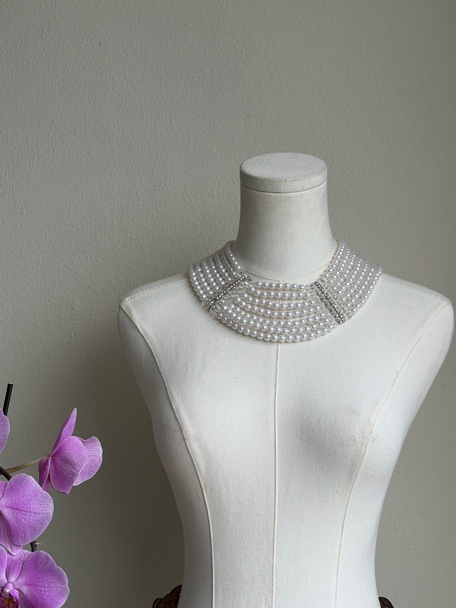 Heaven Pearl Collar Necklace
