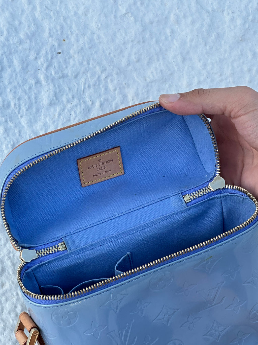 Louis Vuitton Vernis Baby Blue Vernis Shoulder Bag