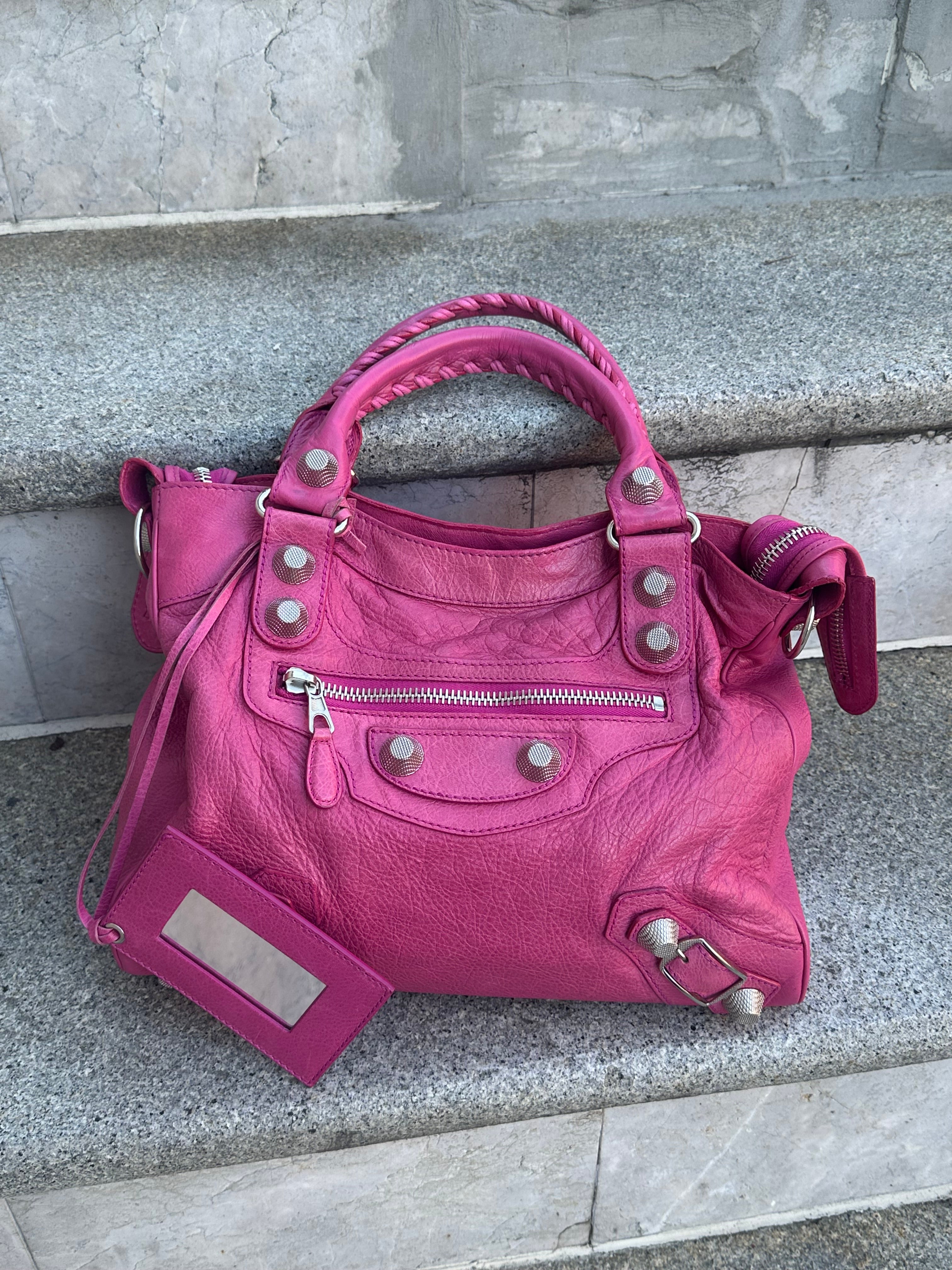 Balenciaga Velo – Giant 12 Silver Hardware – Fuchsia Arena Lambskin 2012