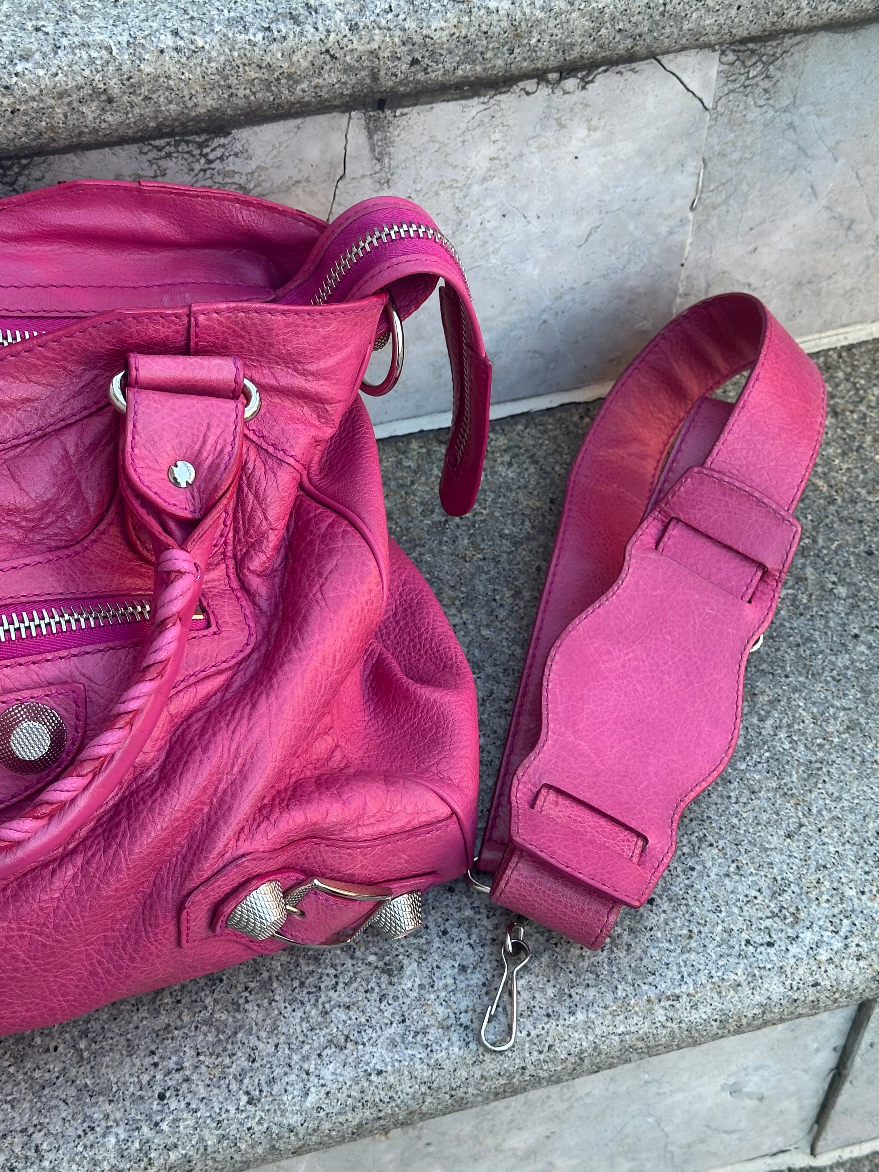 Balenciaga Velo – Giant 12 Silver Hardware – Fuchsia Arena Lambskin 2012