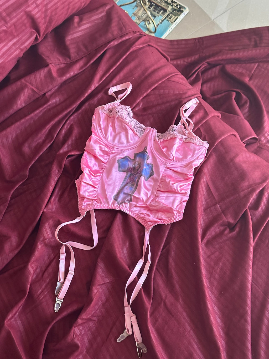 “Heaven Awaits” Pink Corset