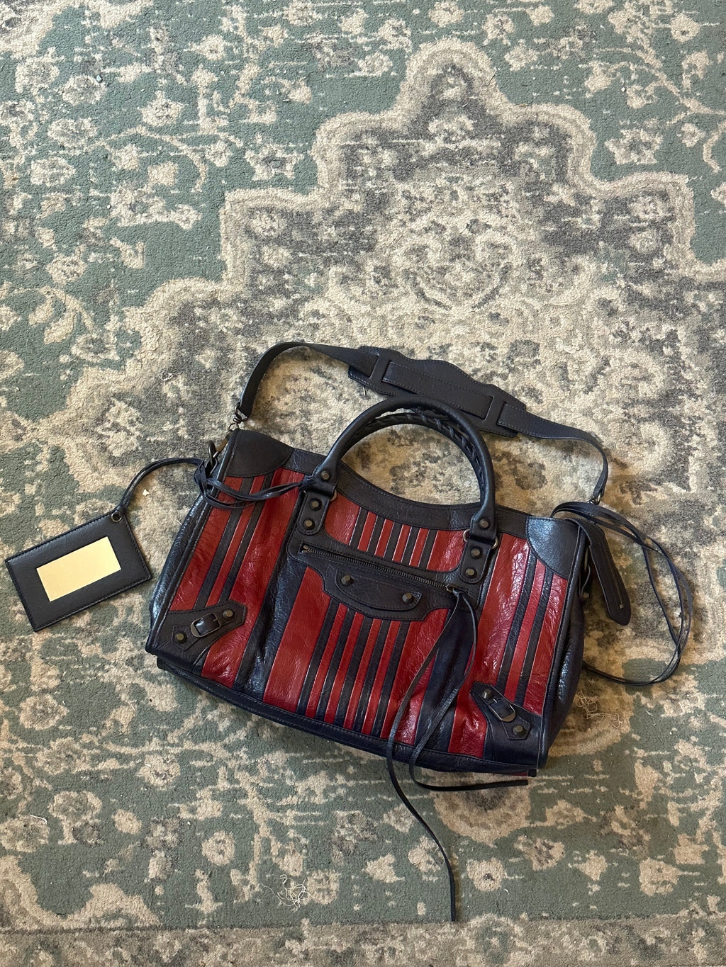Balenciaga Striped City Bag – Fall/Winter Collection