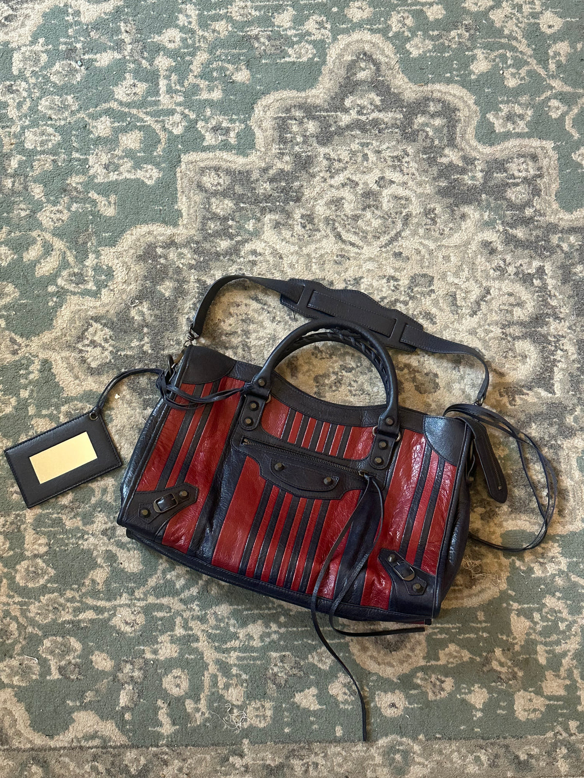 Balenciaga Striped City Bag – Fall/Winter Collection