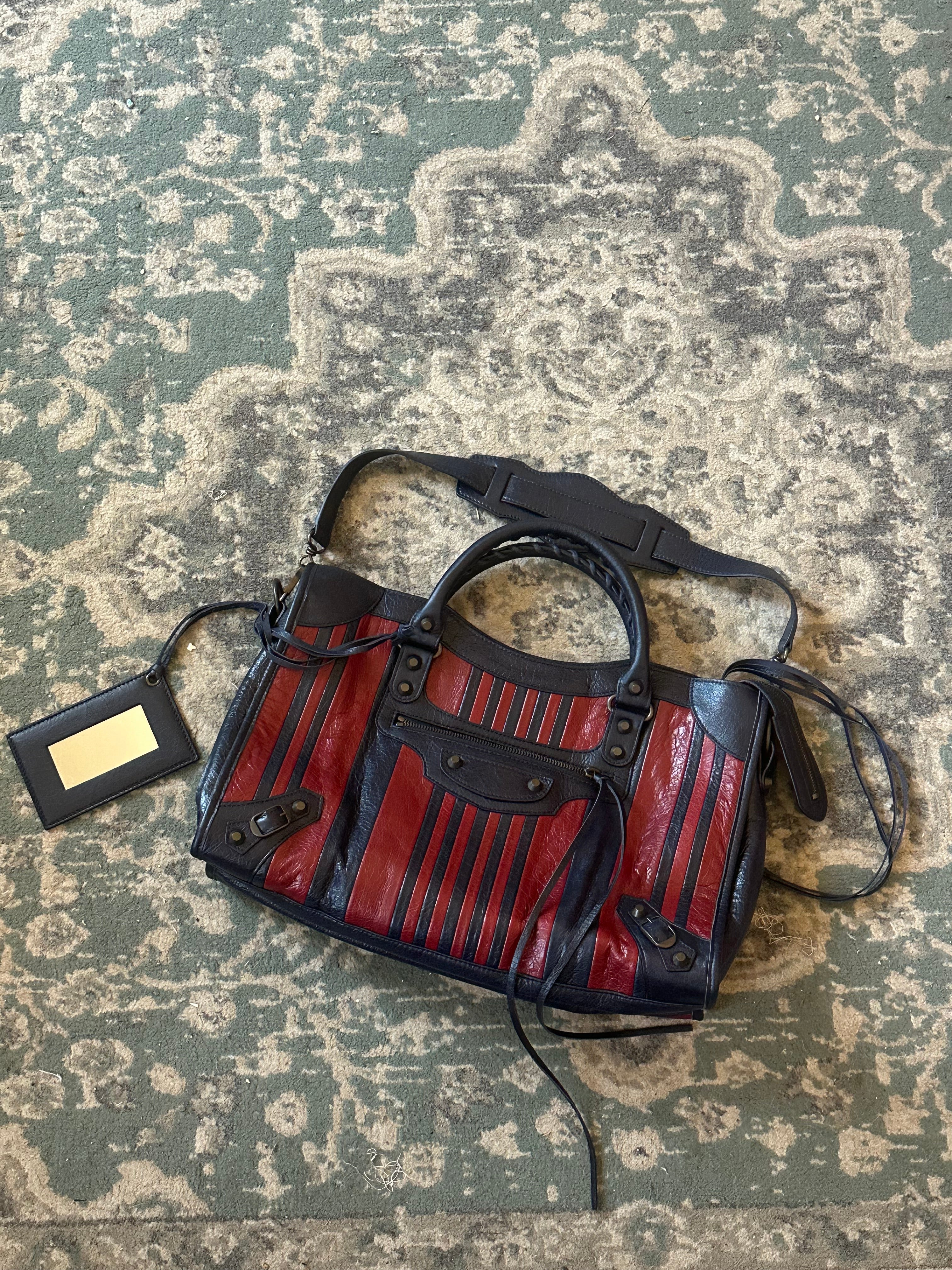 Balenciaga Striped City Bag – Fall/Winter Collection