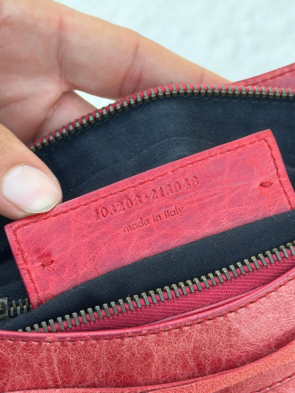 Balenciaga First Bag in Rouge Vermillion (2007)