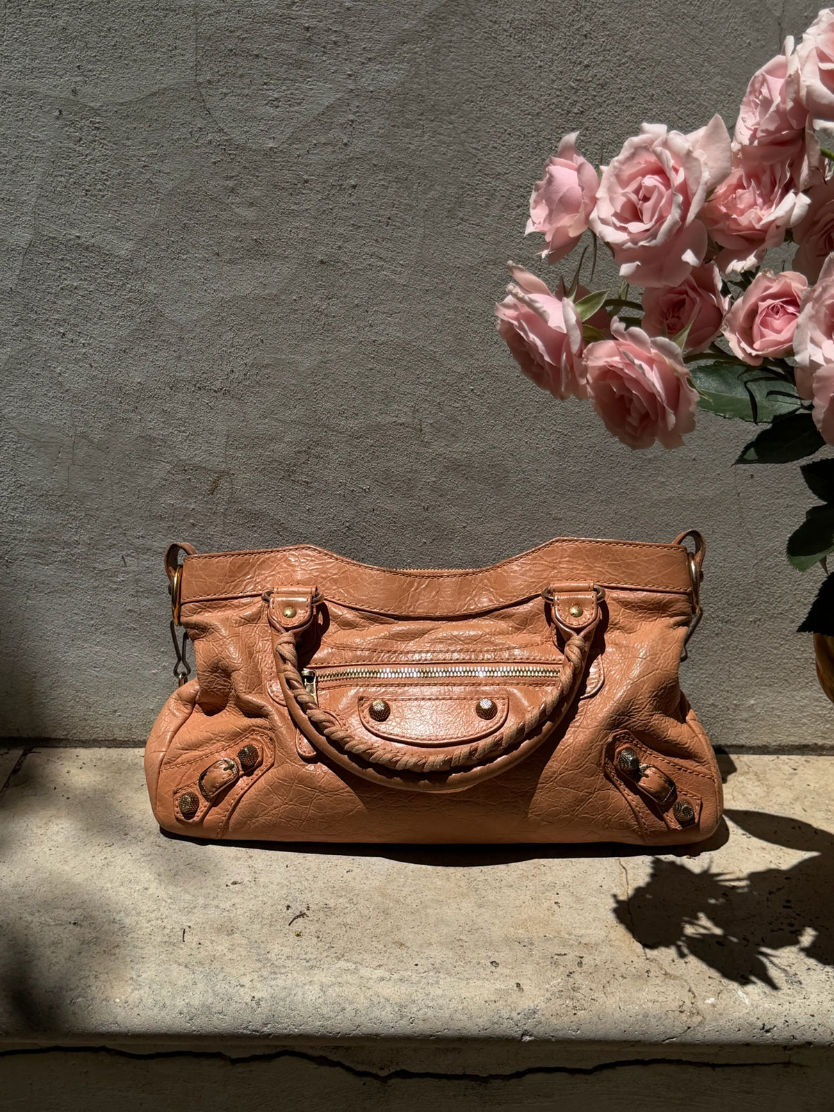 Balenciaga First Bag – Caramel Arena Leather Motorcycle Bag (Classic 2007)