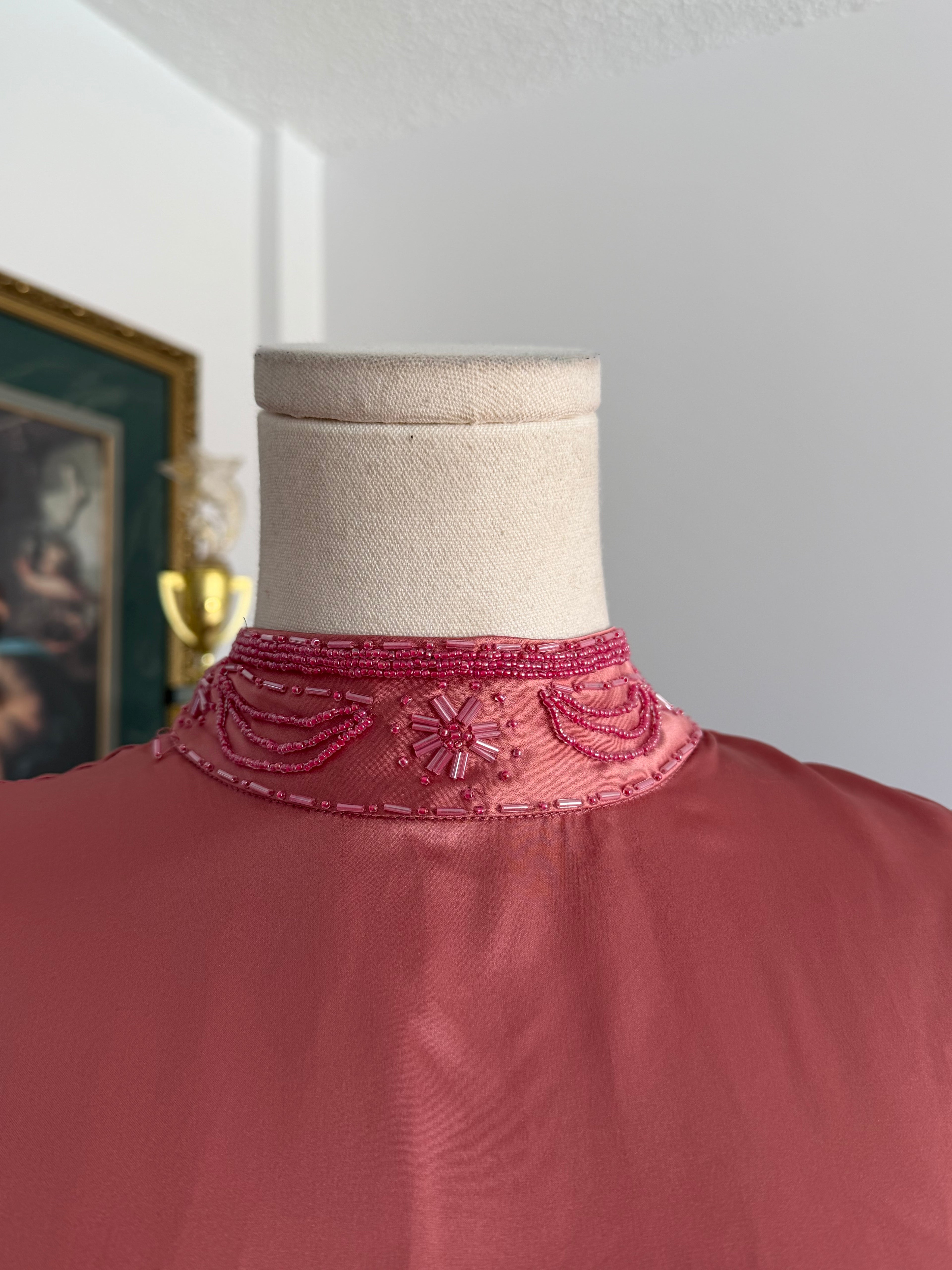 Kate Hill Beaded Silk Top