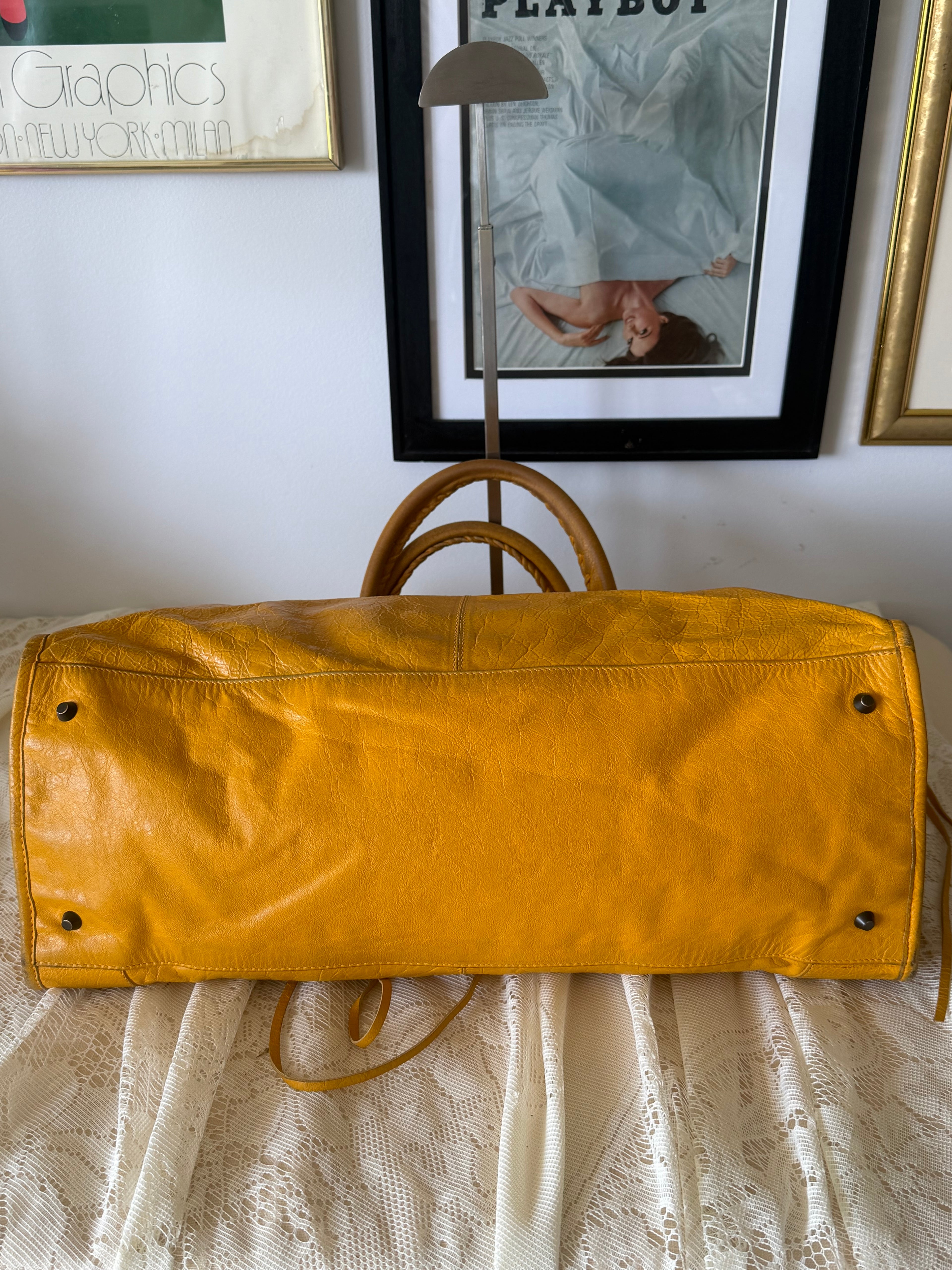 Balenciaga Giant Work Bag Moutarde Yellow GH Hardware 2009
