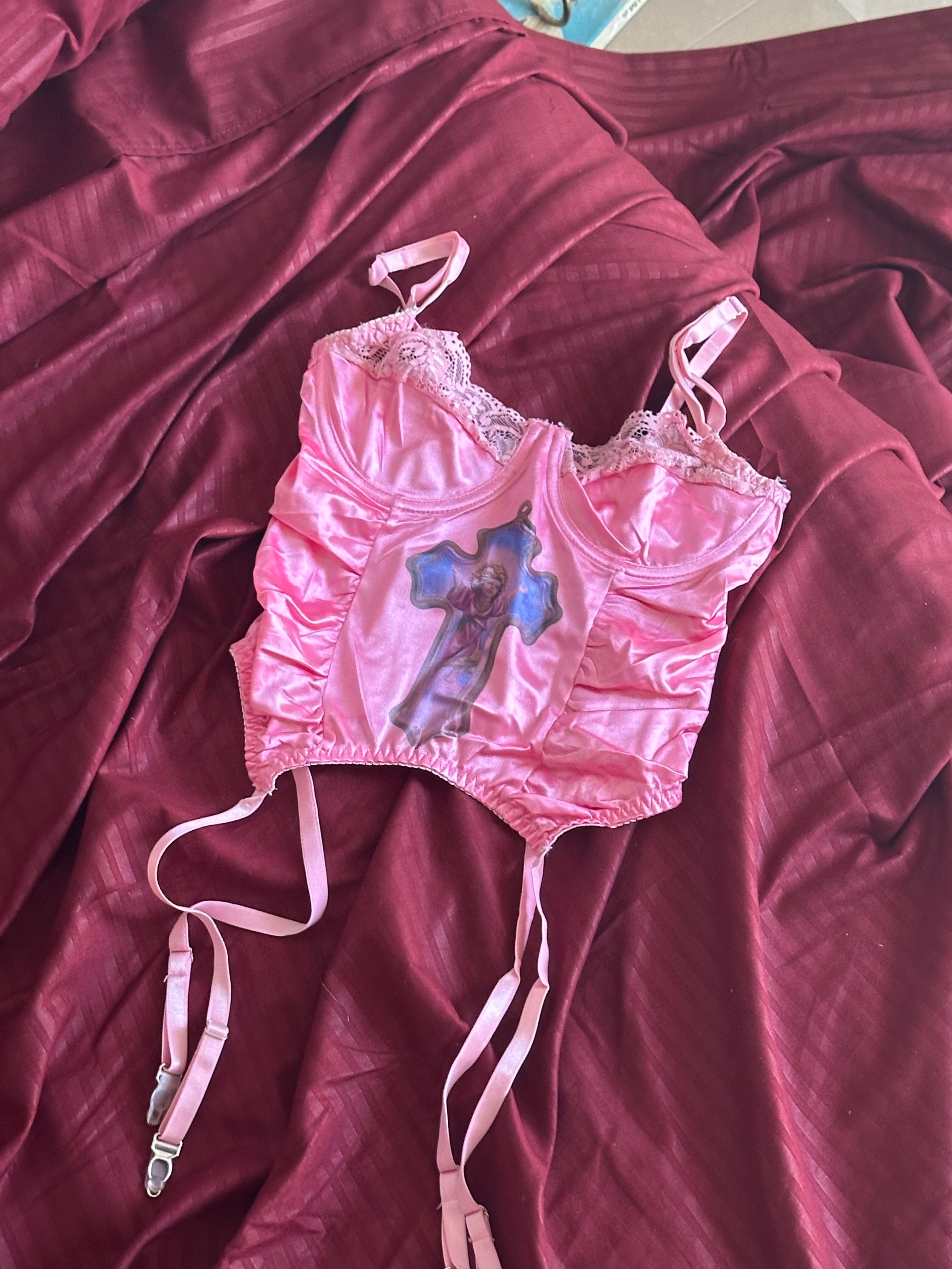 “Heaven Awaits” Pink Corset