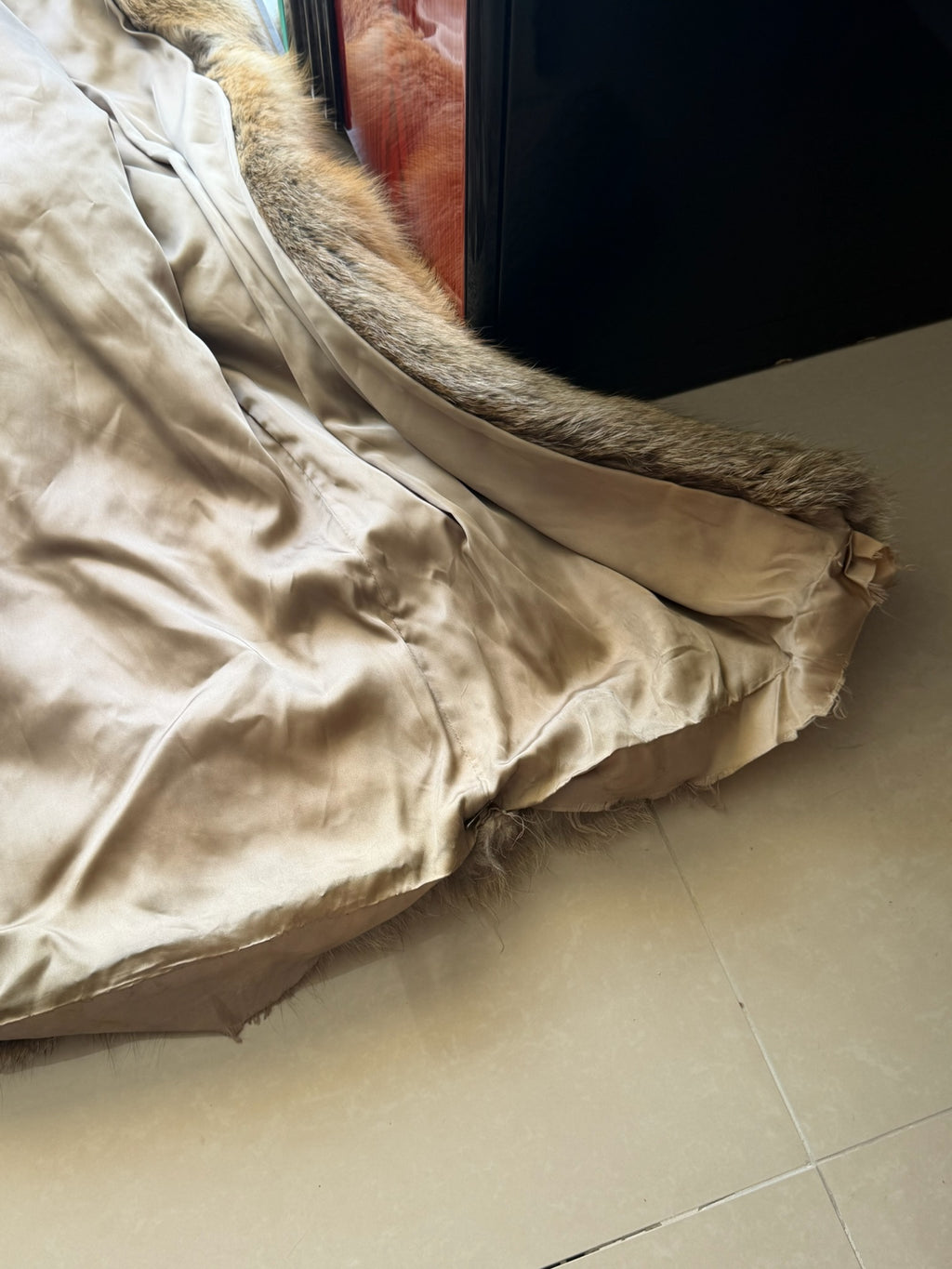 Vintage Full Length Genuine Fox Fur Coat