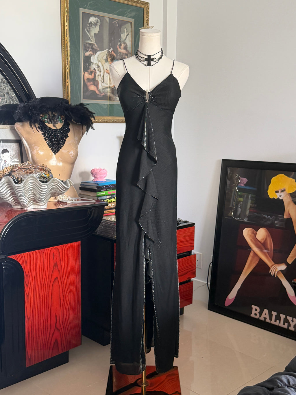 Cache Black Evening Gown