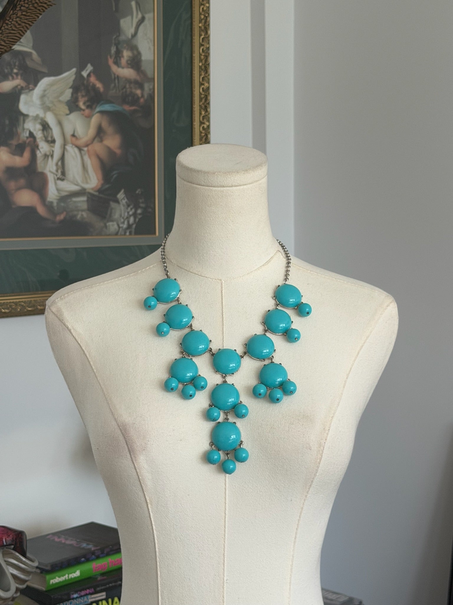 Turquoise Bubble Statement Necklace