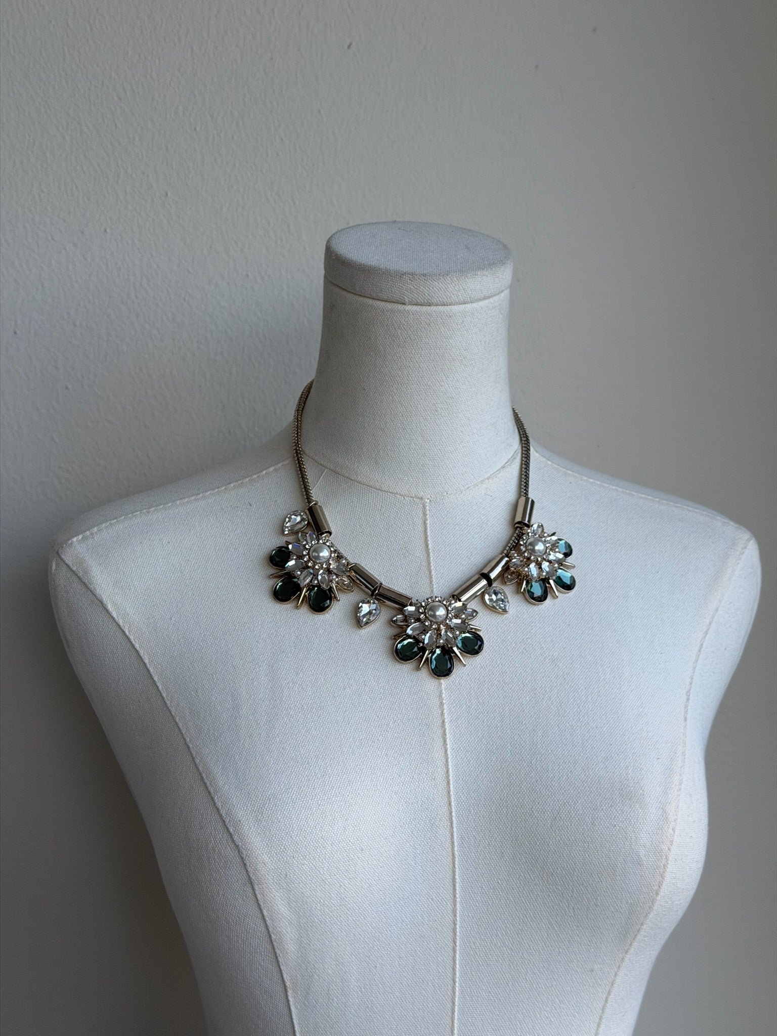 Crystal Floral  Necklace