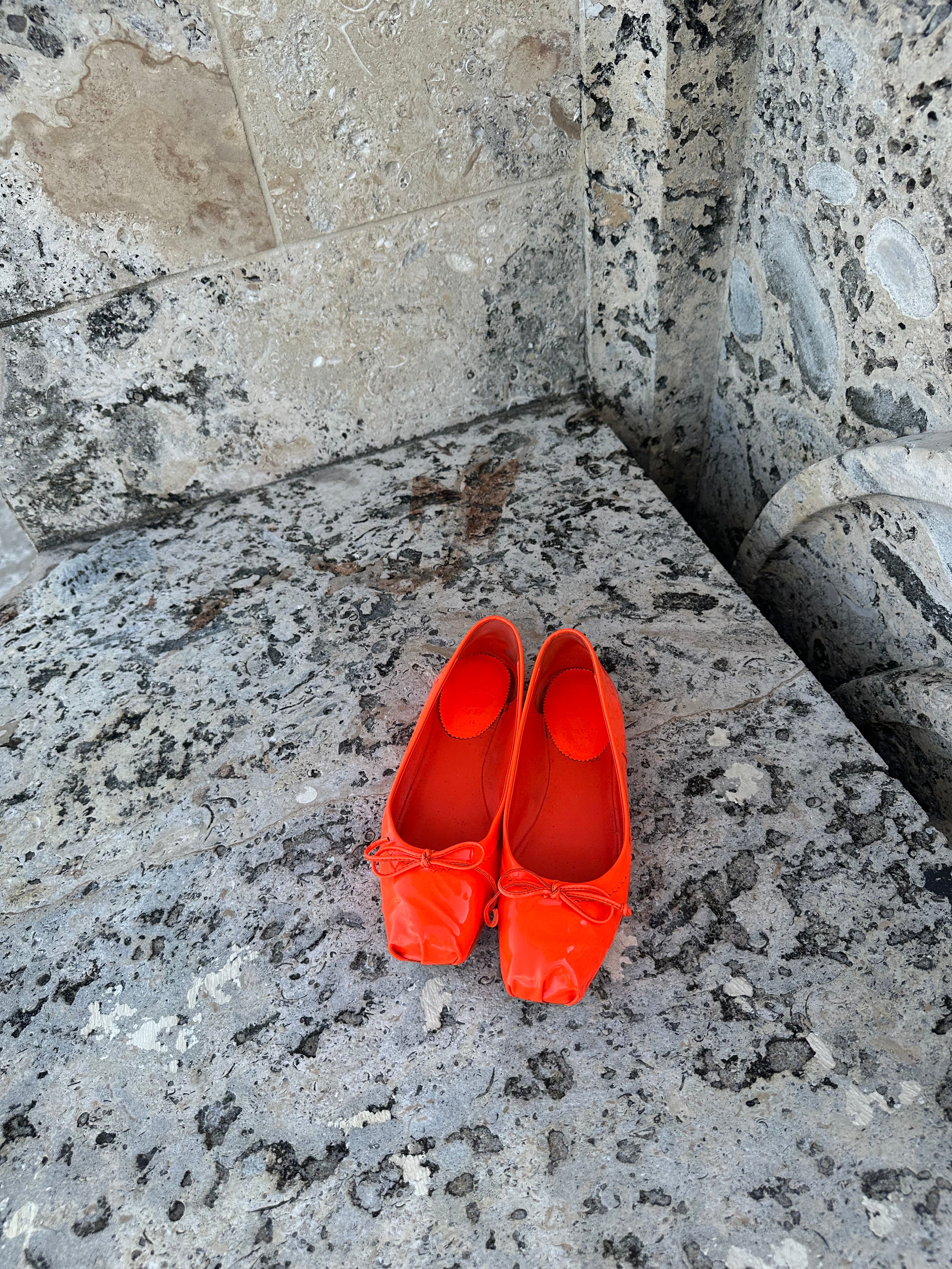 Christian Louboutin Mamadrague Patent Leather Ballet Flats 37.5