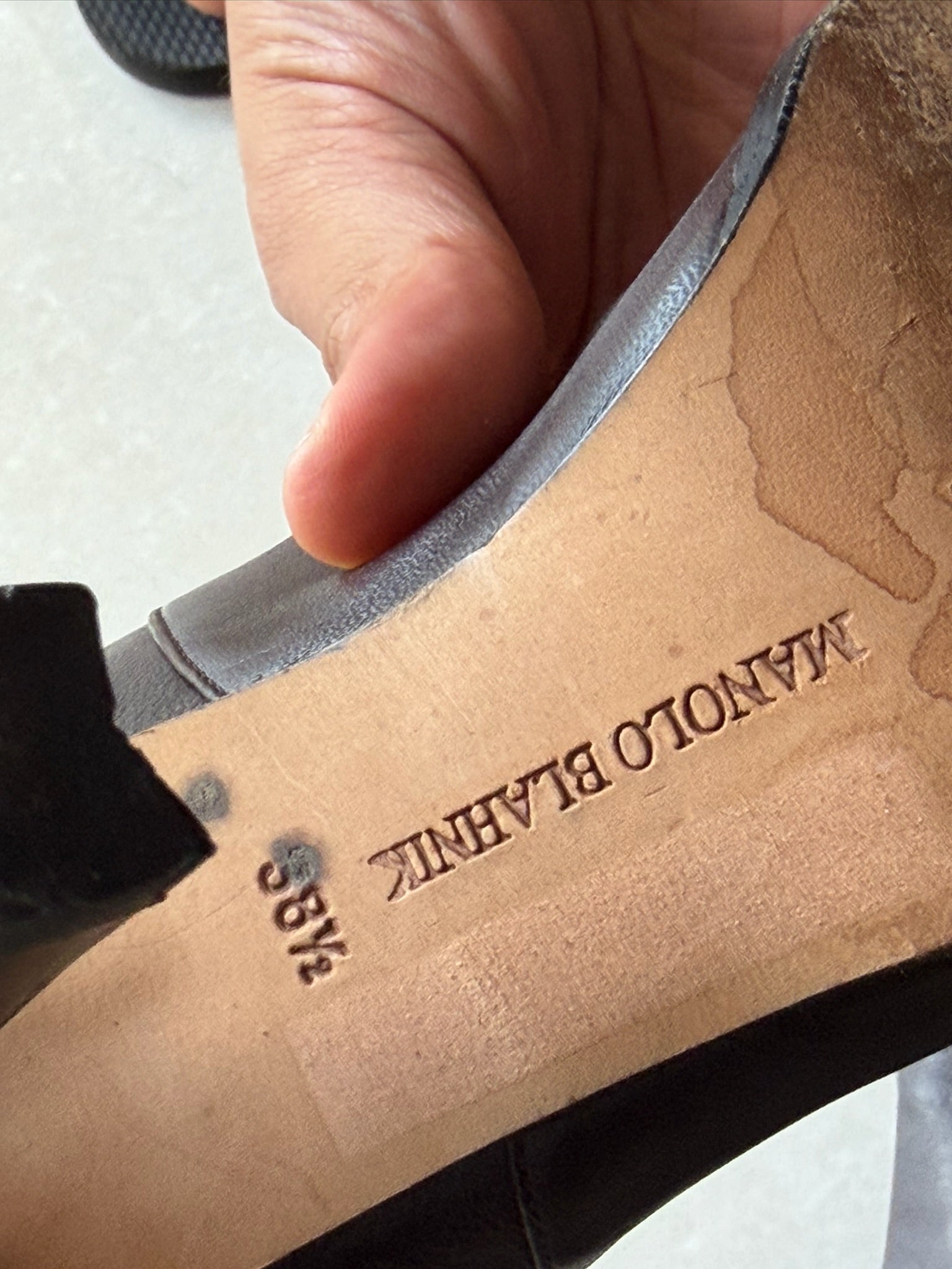 Manolo Blahnik Pony Hair Boots 38.5