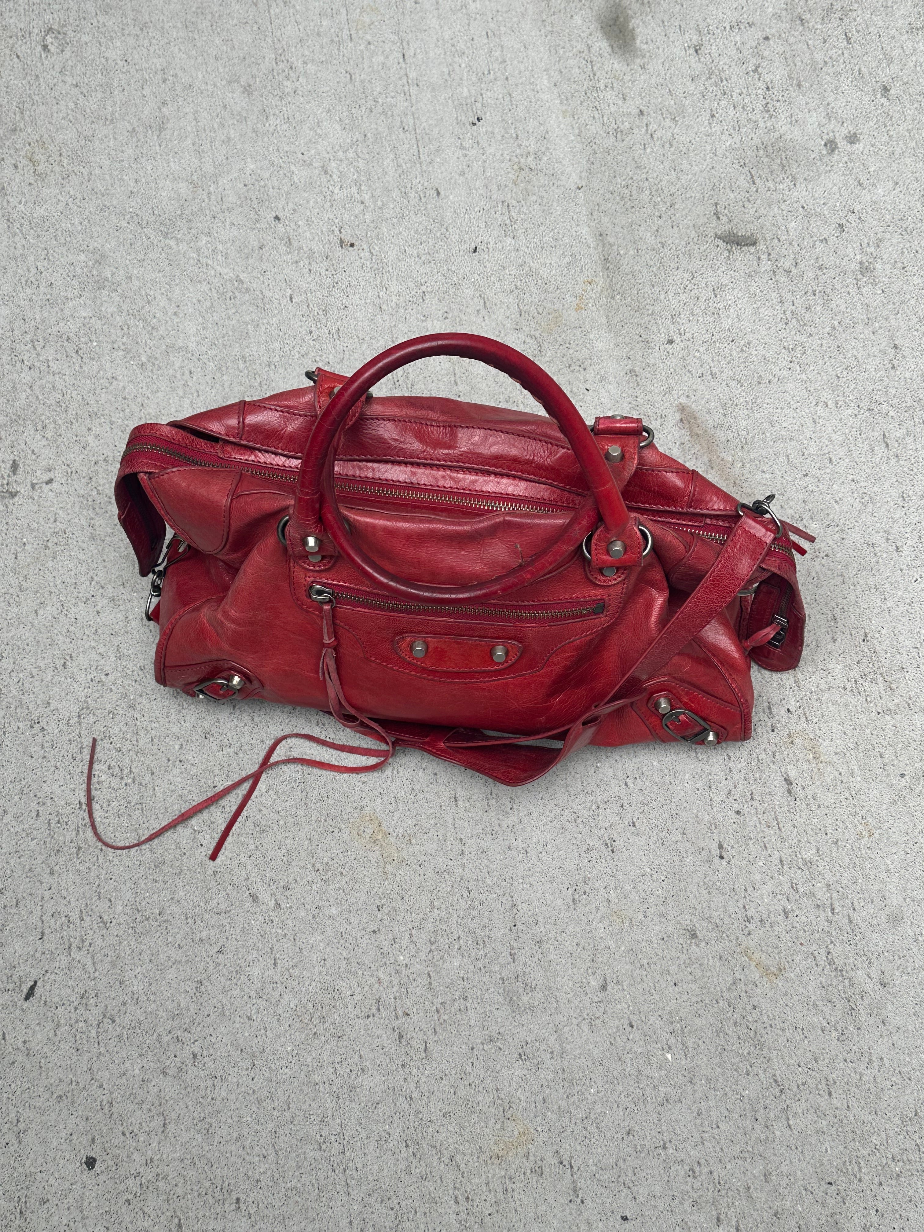 Balenciaga Classic City Bag – Red (Medium)