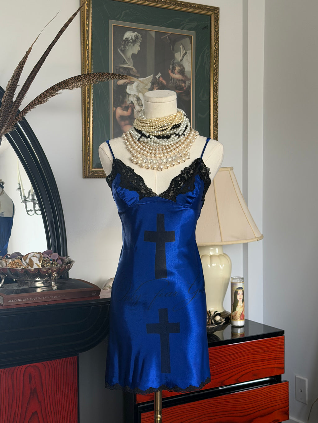 Royal Blue Arcane Slip Dress – Size XS