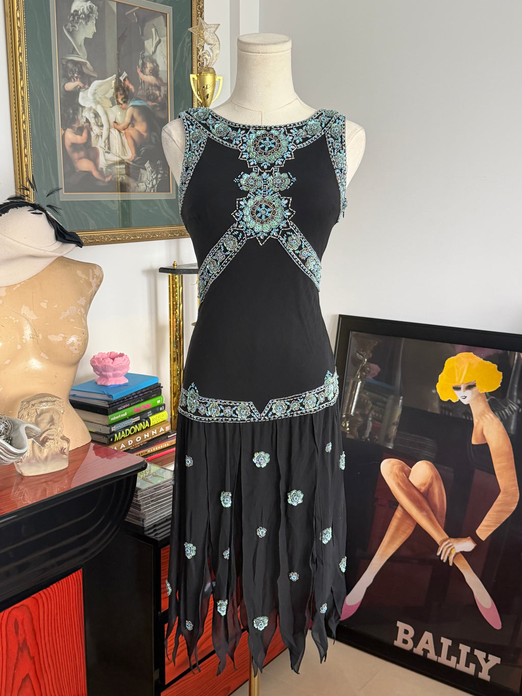 Sue Wong  Beaded Flapper Dress -6