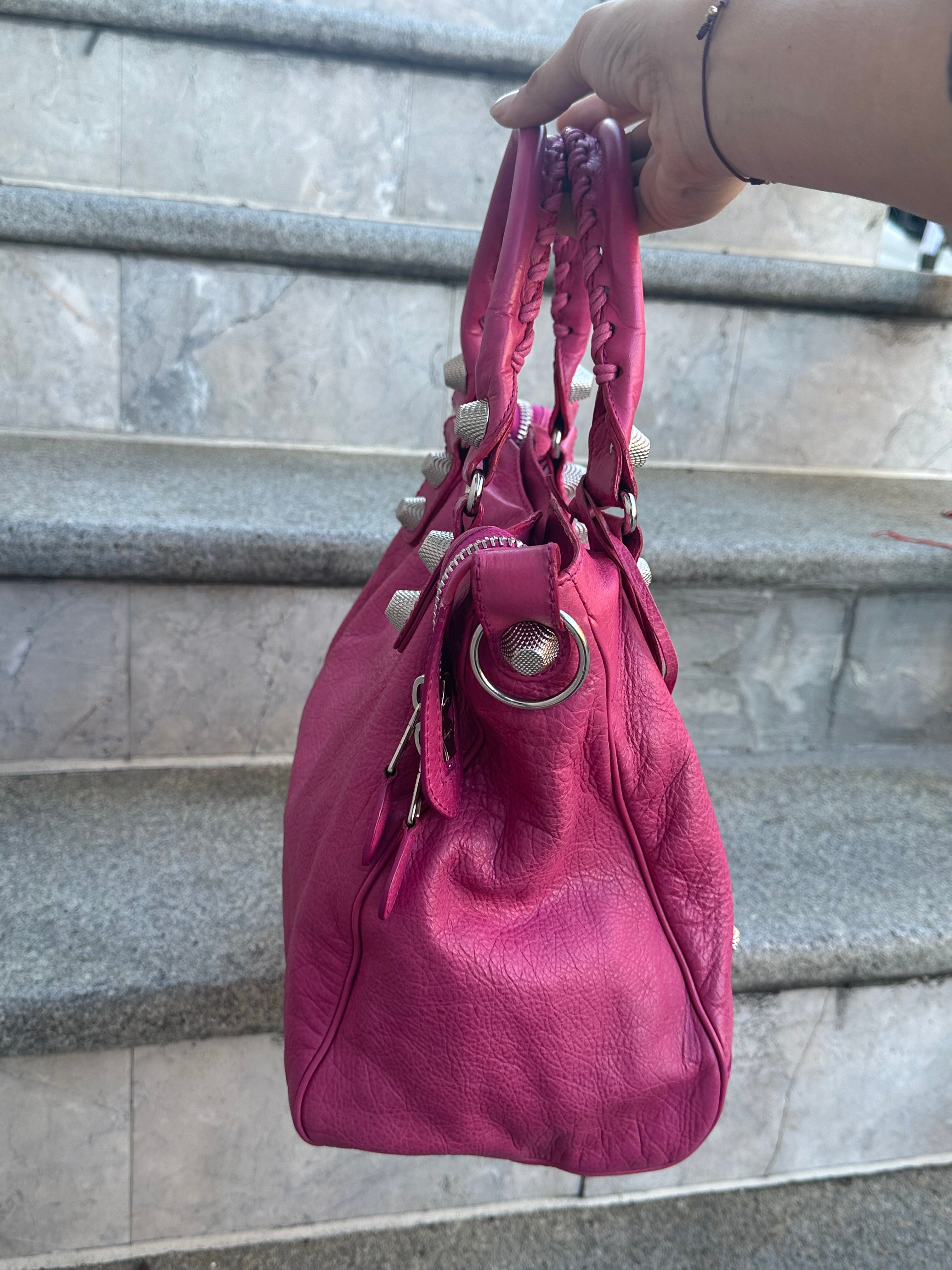 Balenciaga Velo – Giant 12 Silver Hardware – Fuchsia Arena Lambskin 2012