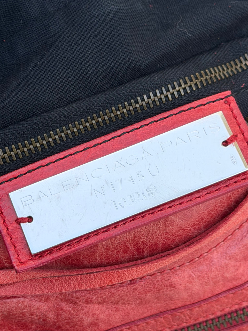 Balenciaga First Bag in Rouge Vermillion (2007)