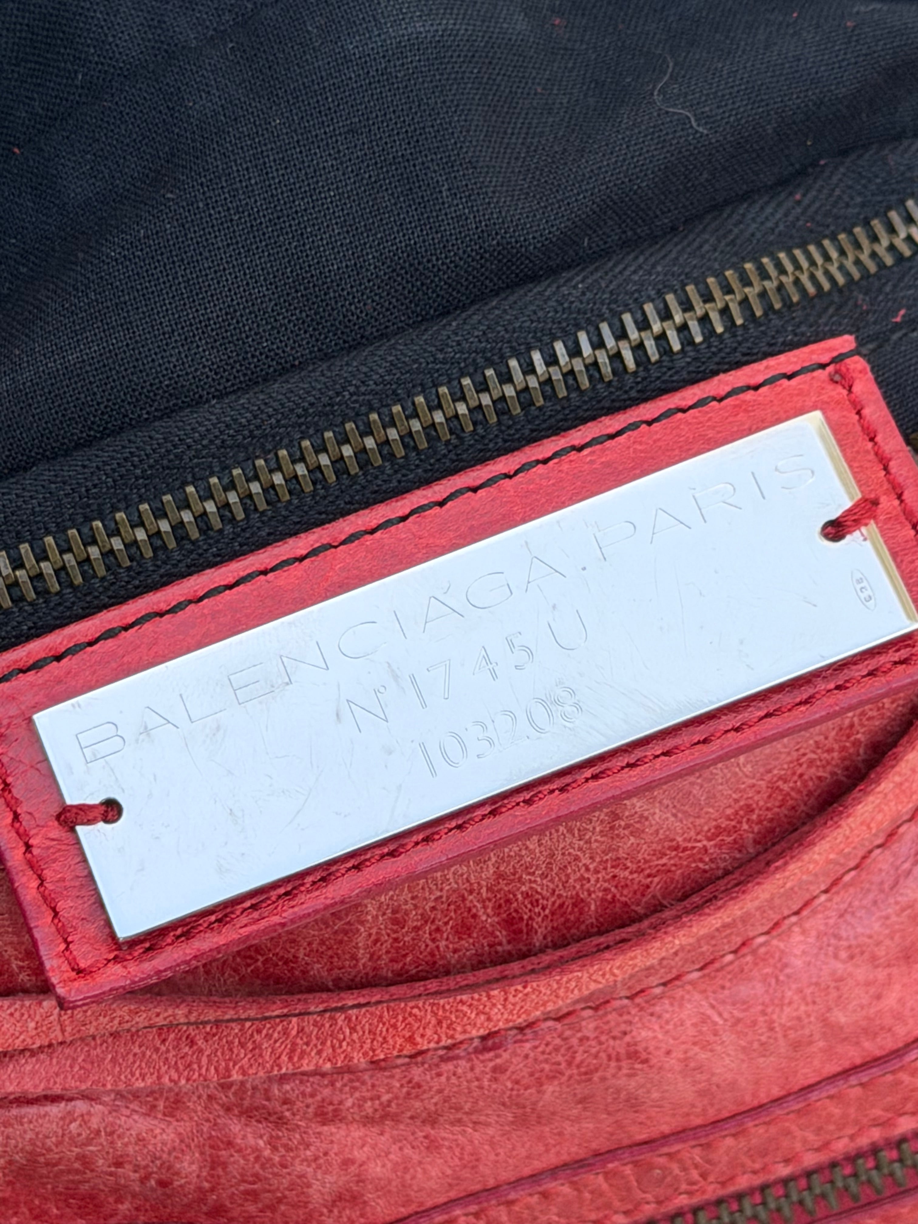 Balenciaga First Bag in Rouge Vermillion (2007)