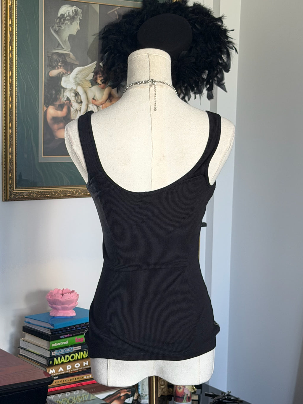 Express Black Sequin Tank Top | Size XS