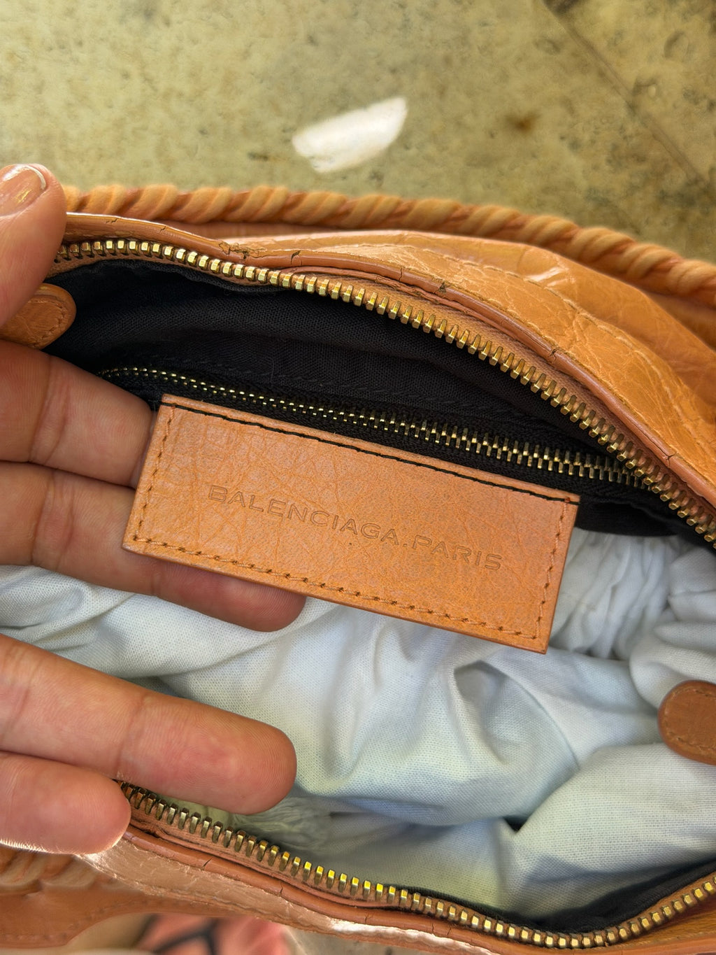 Balenciaga First Bag – Caramel Arena Leather Motorcycle Bag (Classic 2007)