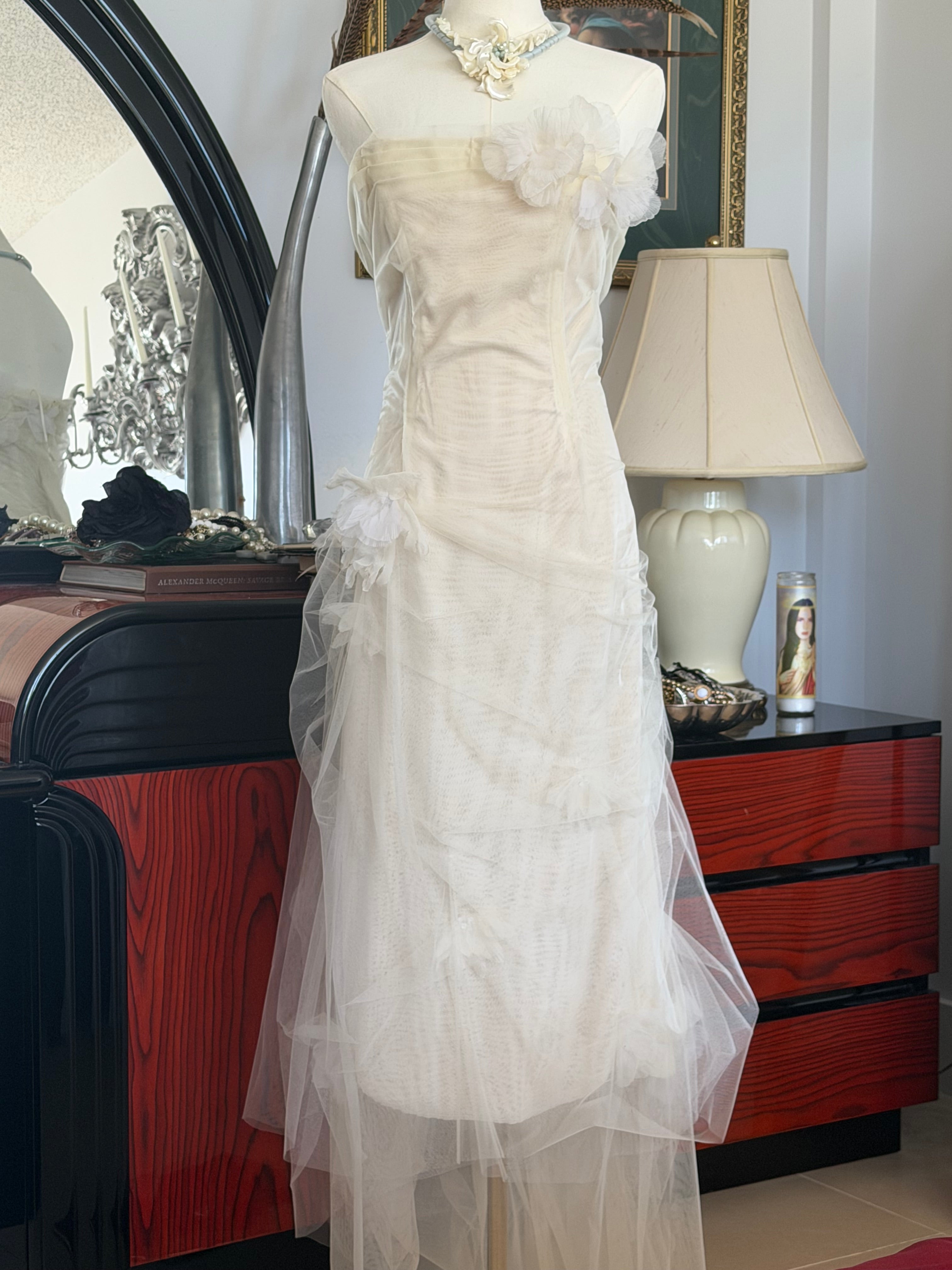 Nina Raynor Strapless Silk
Tulle Gown
