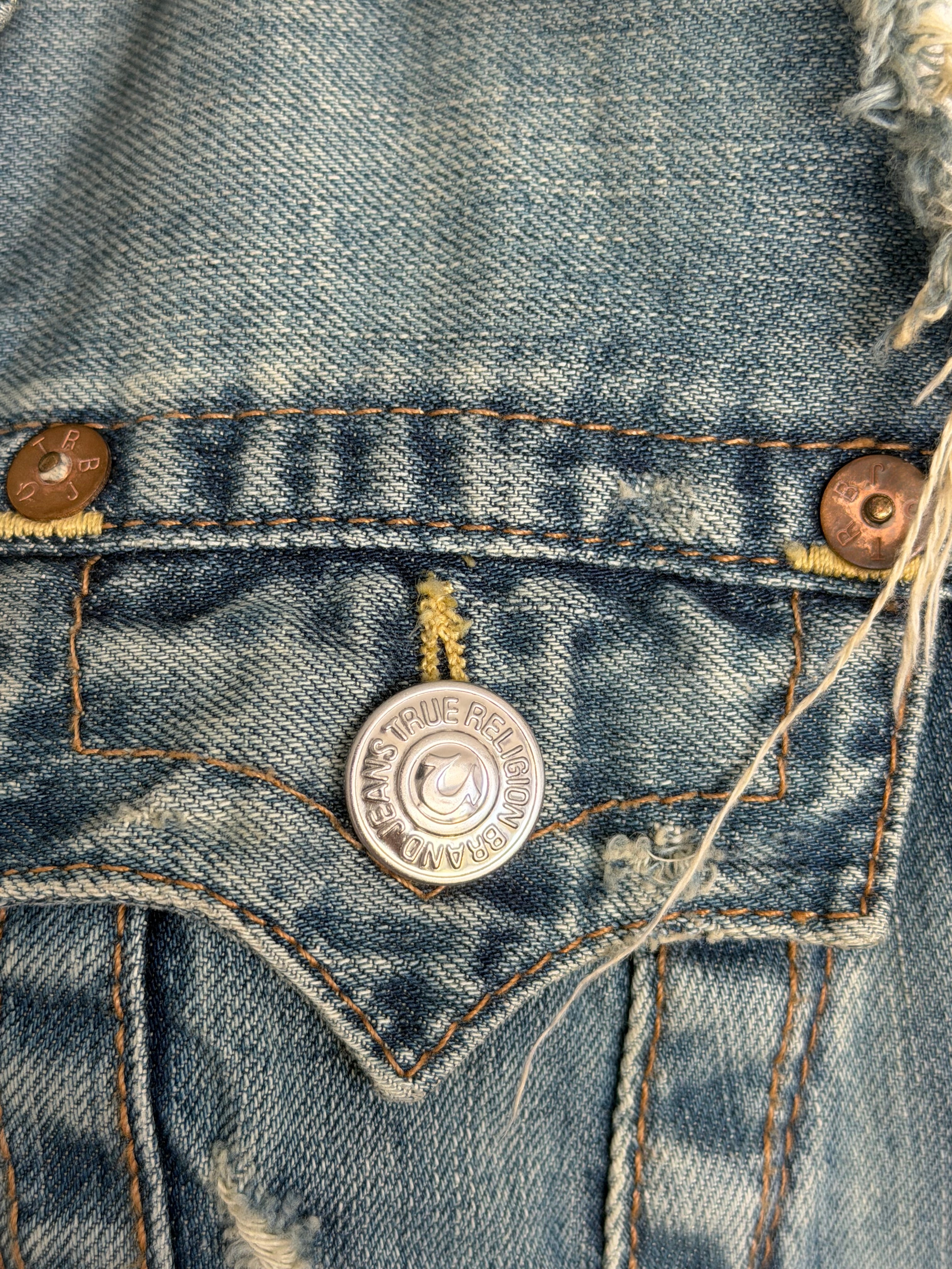 True religion denim vest