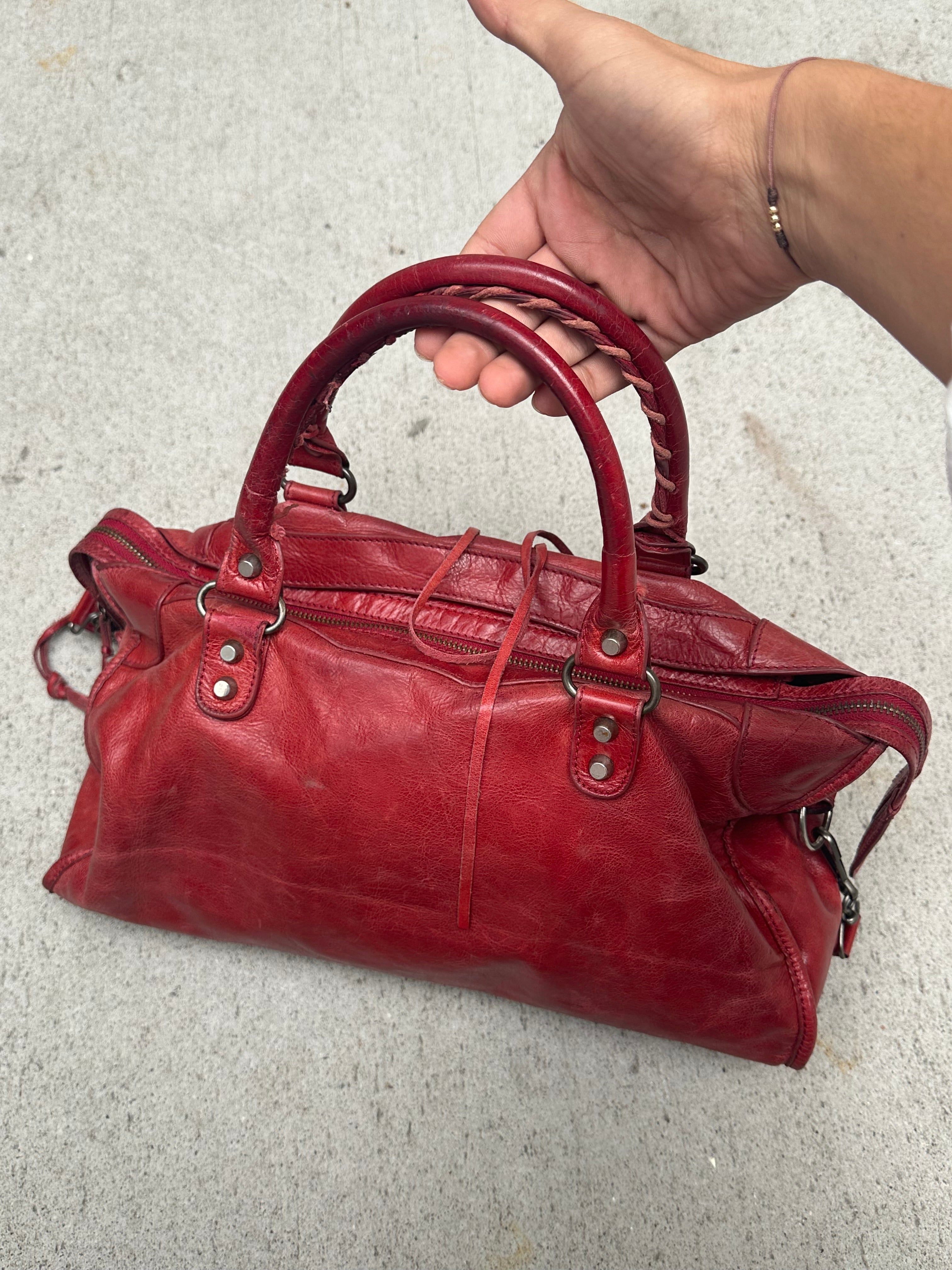 Balenciaga Classic City Bag – Red (Medium)
