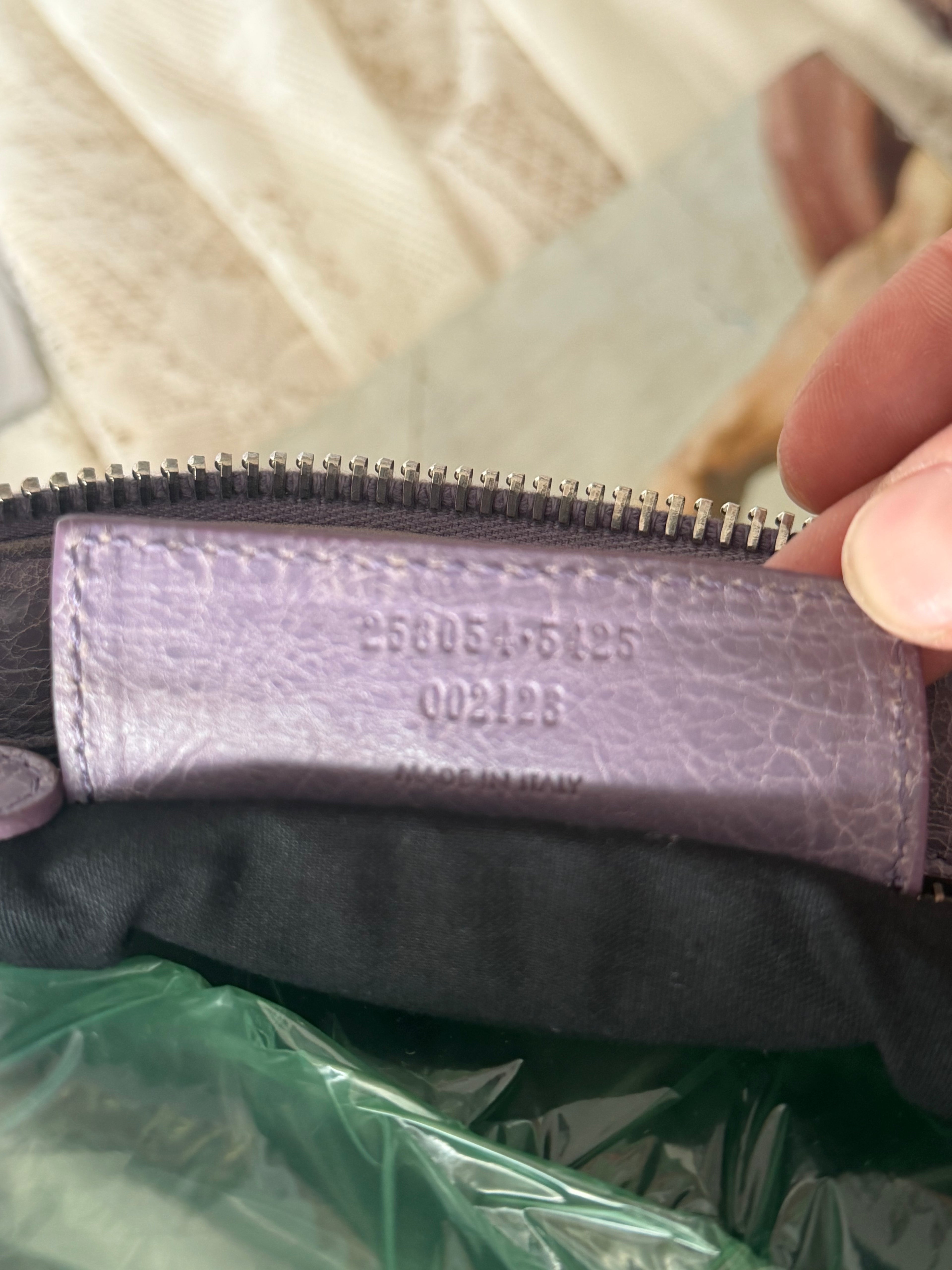 Balenciaga Classic Work Bag in Dusty Lavender Arena Lambskin (c. 2007)