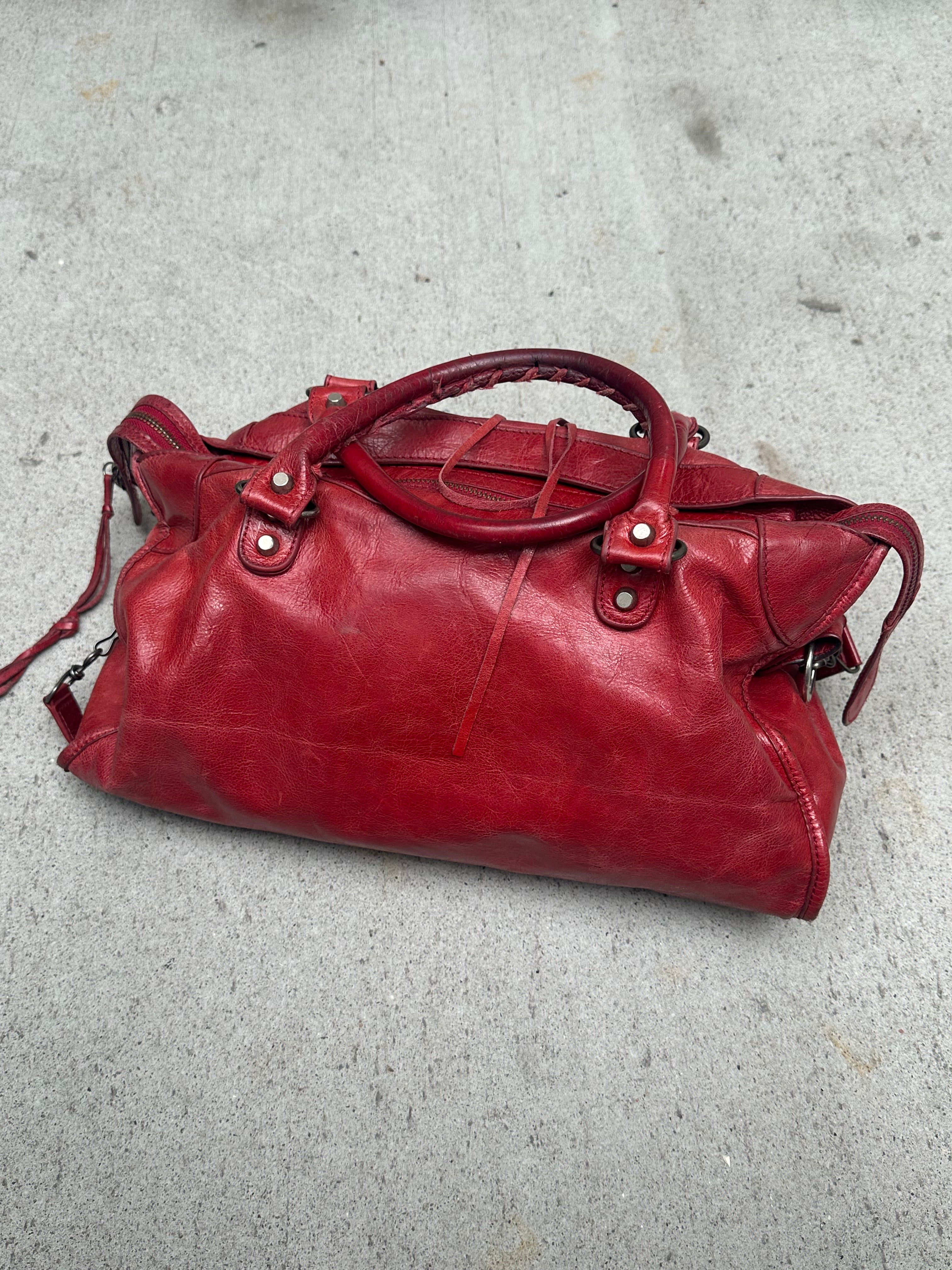 Balenciaga Classic City Bag – Red (Medium)