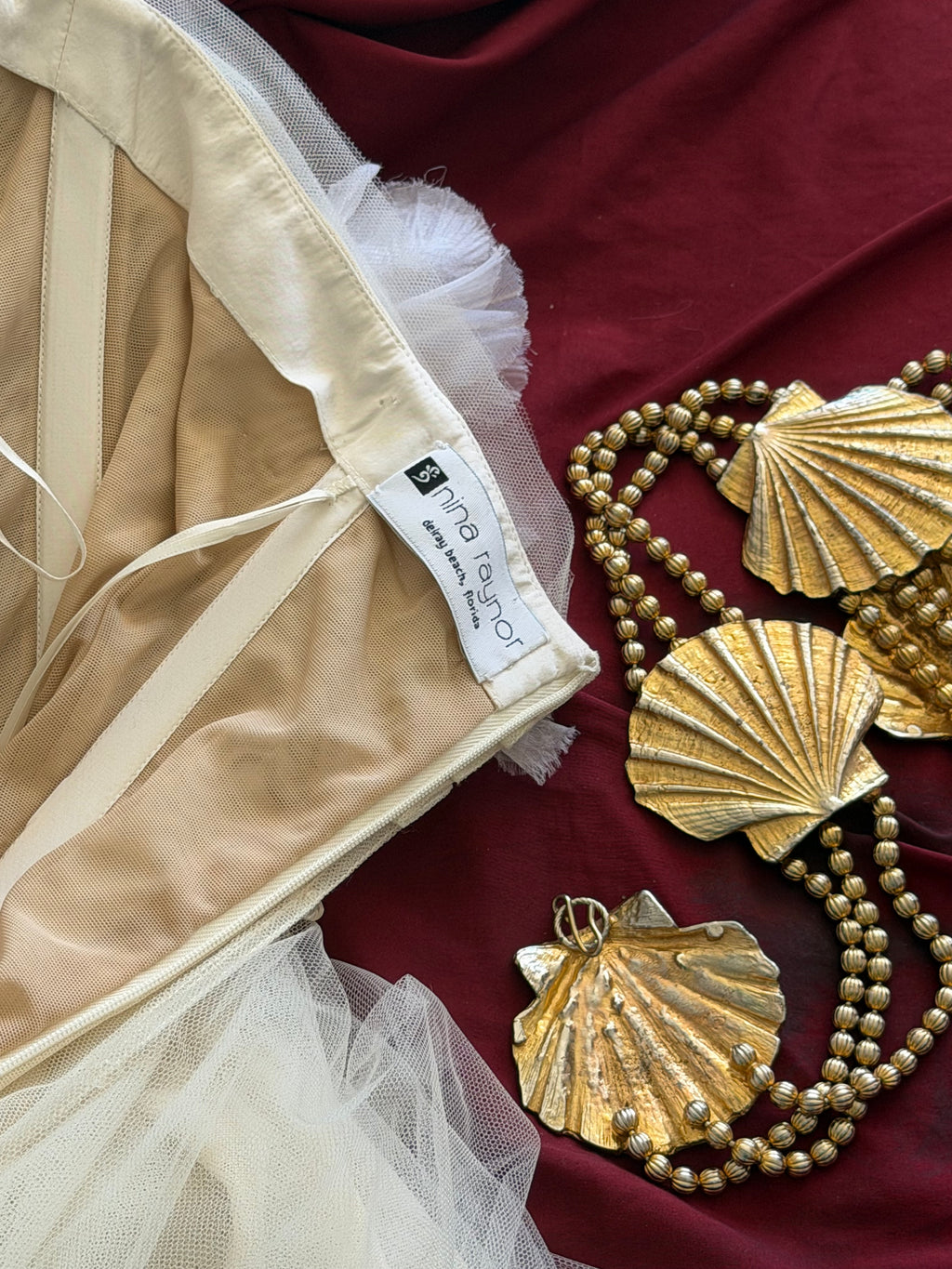 Nina Raynor Strapless Silk
Tulle Gown