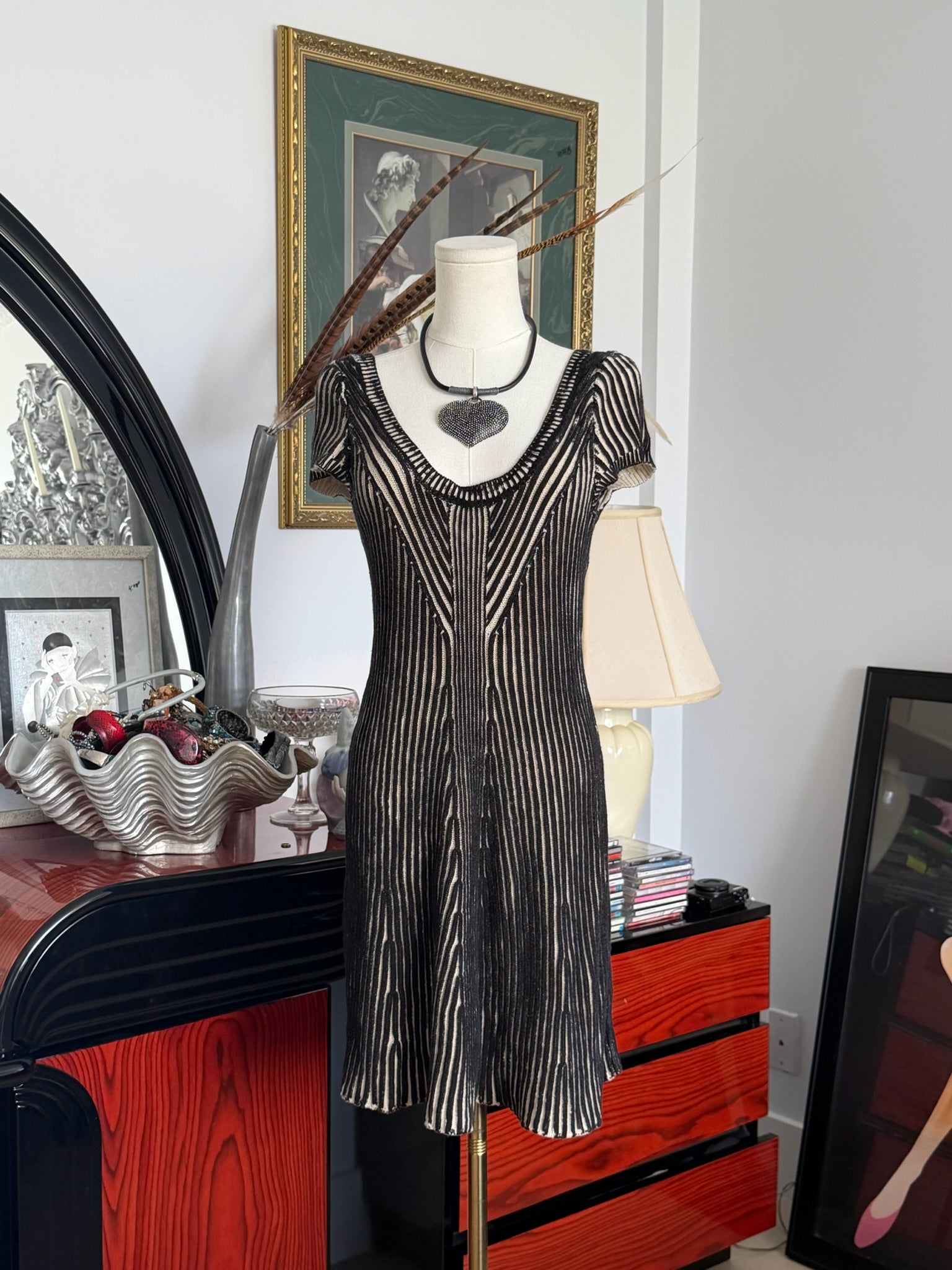 FREE PEOPLE ribbed knit bodycon dress