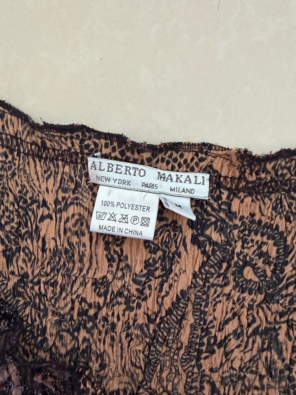 Alberto Makali Textured Embellished Long Sleeve Top