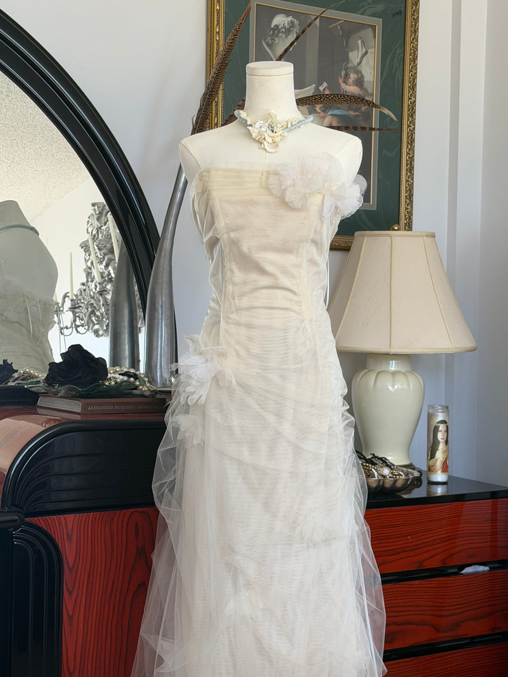 Nina Raynor Strapless Silk
Tulle Gown