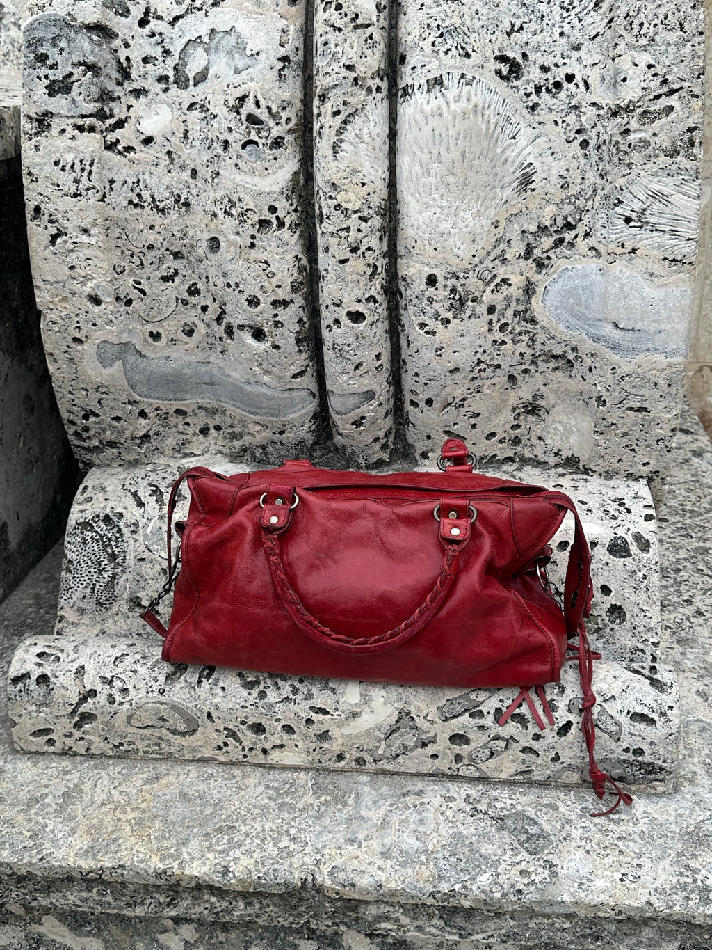 Balenciaga Classic City Bag – Red (Medium)