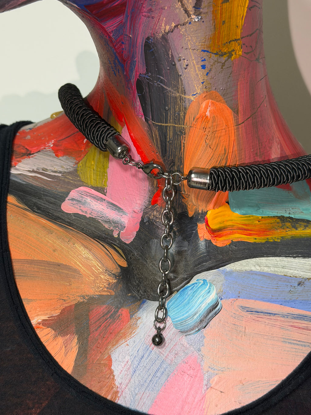 Midnight Relic Crystal Statement Necklace