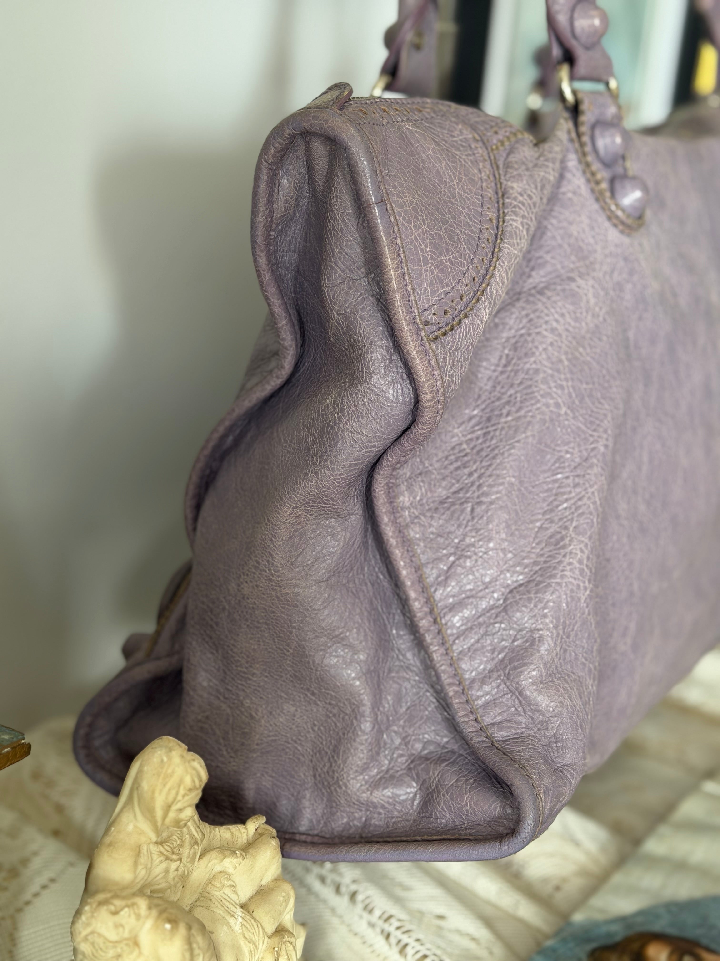 Balenciaga Classic Work Bag in Dusty Lavender Arena Lambskin (c. 2007)