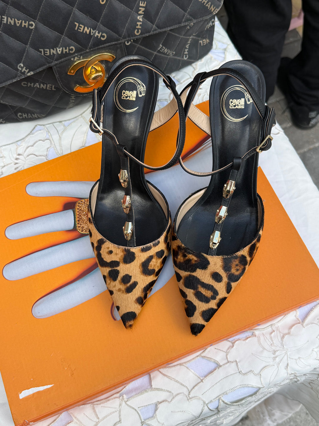 Vintage Roberto Cavalli Leopard Pony Hair Heels (Circa 2005) — Size 41