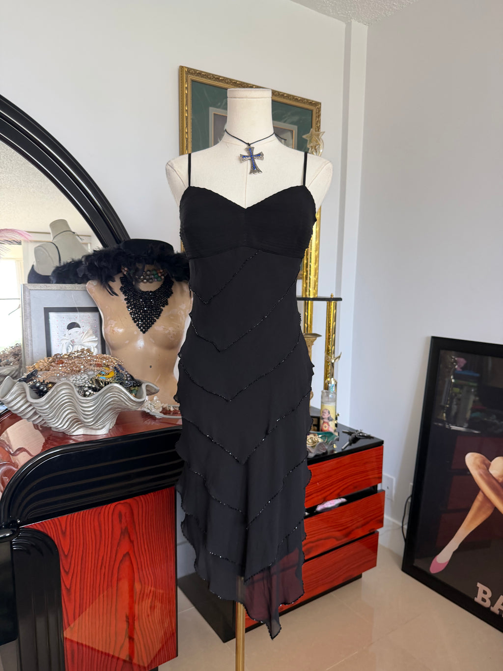Sue Wong Beaded
Asymmetrical Dress