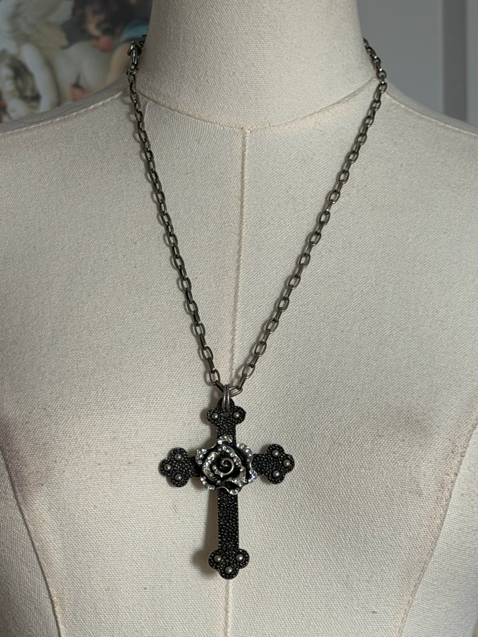 Gothic cross necklace
