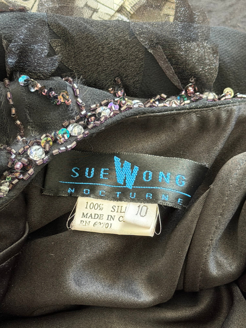 Sue Wong Feather Gown