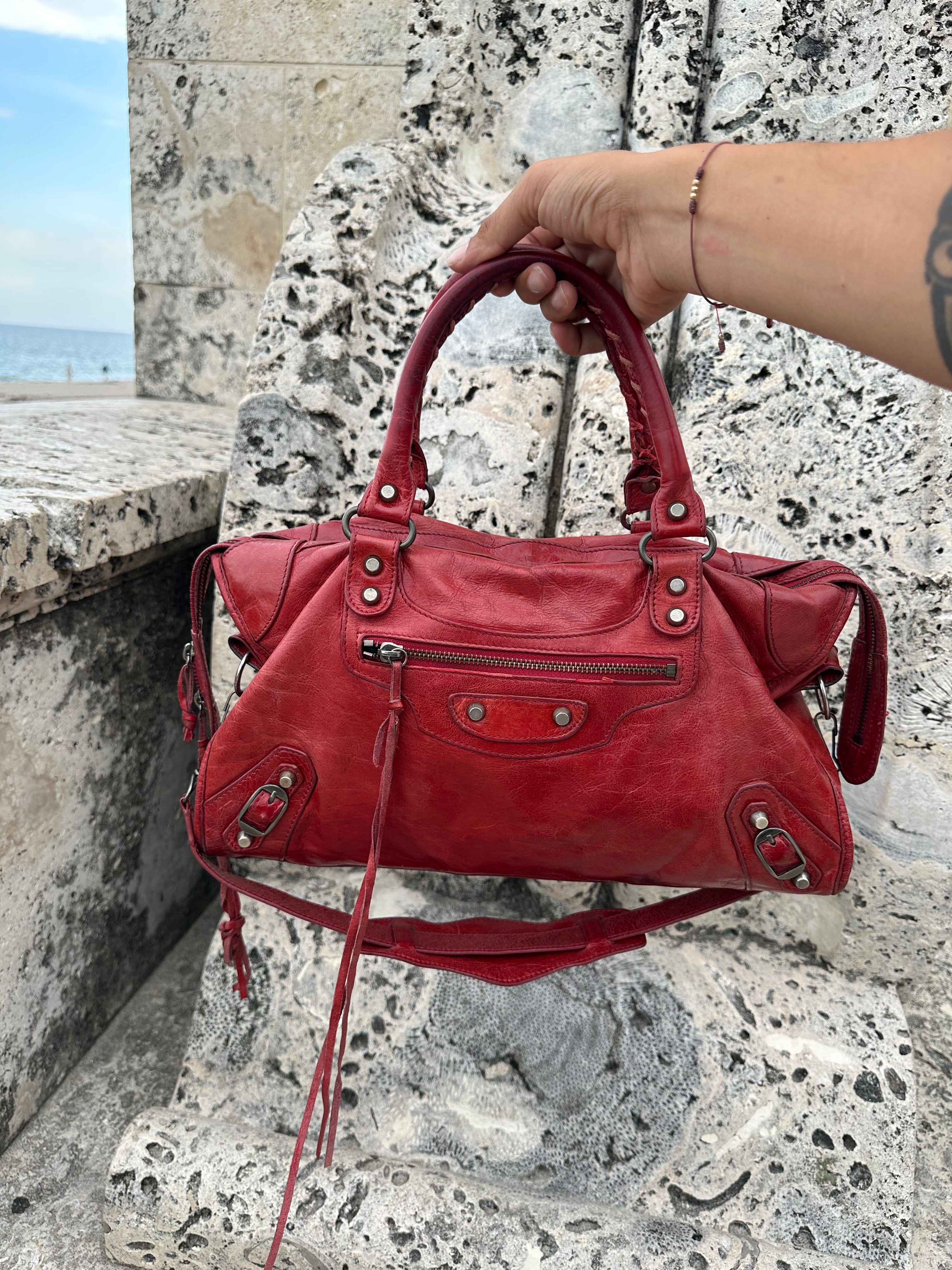 Balenciaga Classic City Bag – Red (Medium)