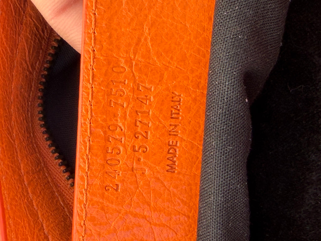 Balenciaga City Bag in Mandarine Orange – Chevre Leather – Classic Hardware
