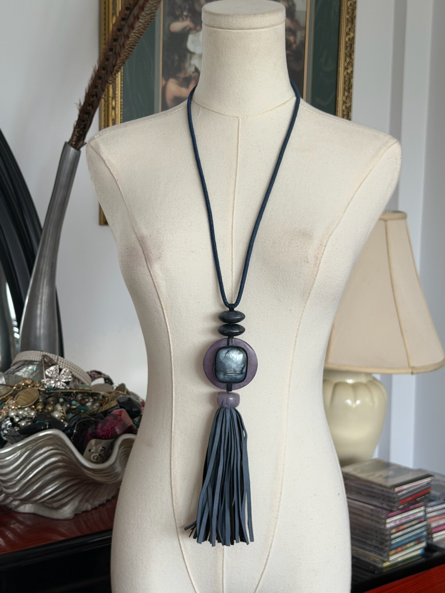 Tassel statement necklace