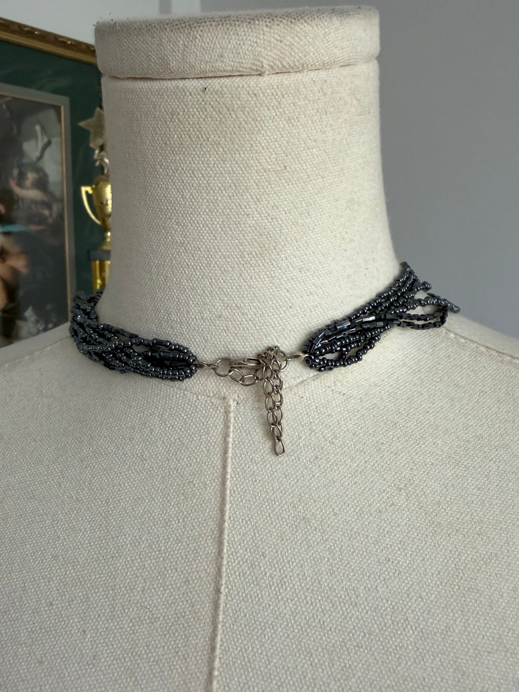Beaded Shell Pendant Necklace