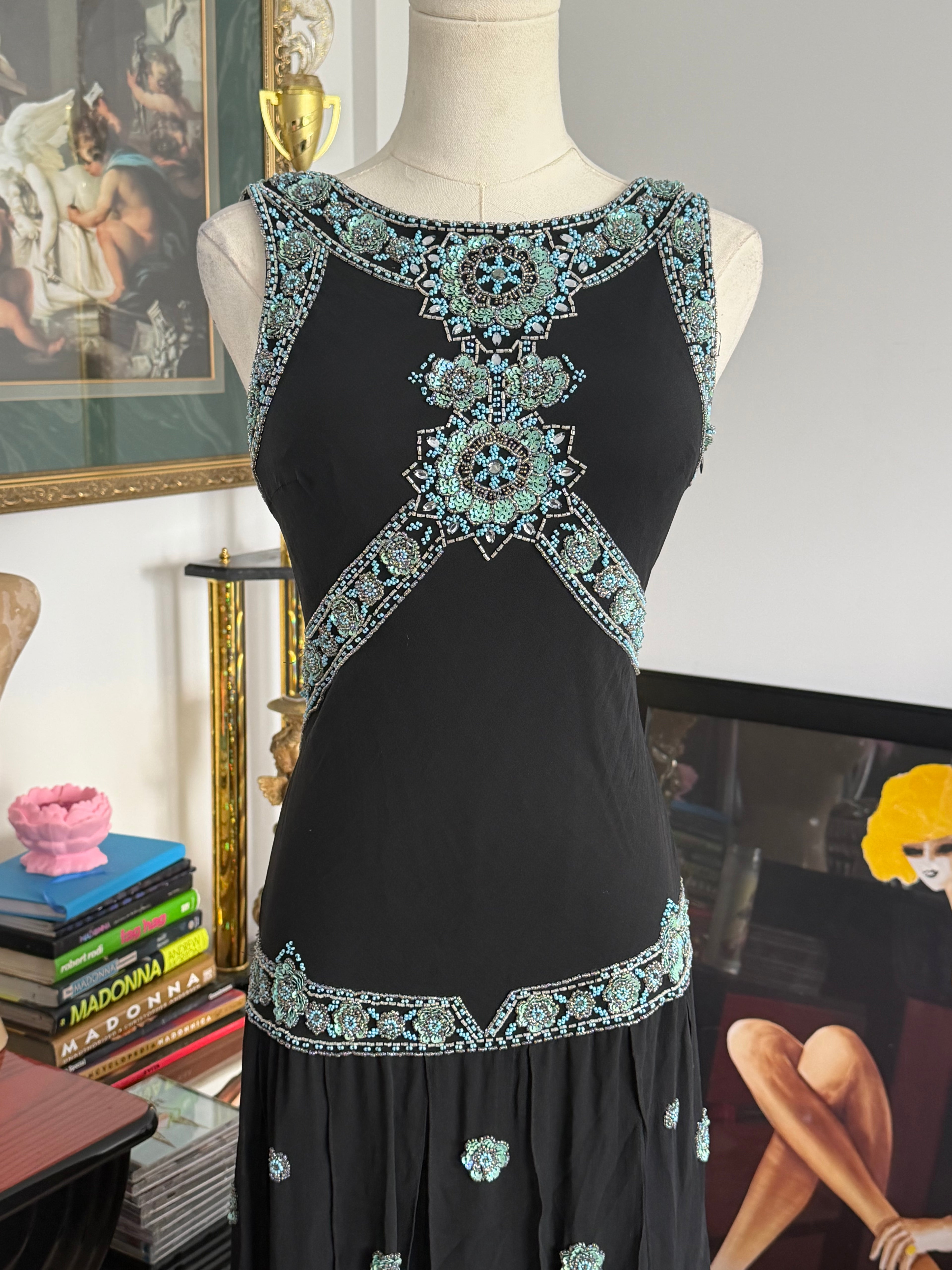 Sue Wong  Beaded Flapper Dress -6