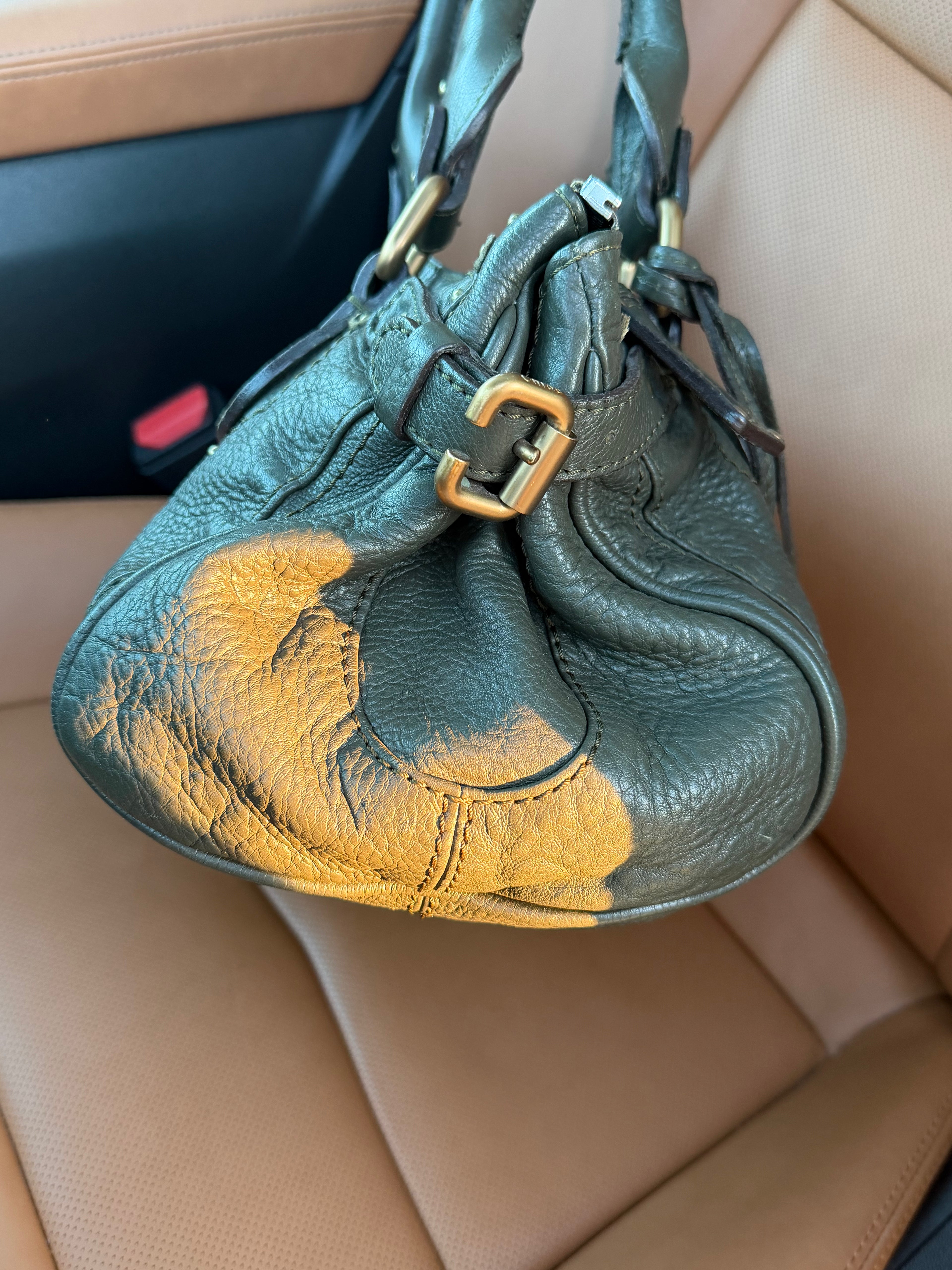 Chloé Paddington Satchel (2005) – Olive Green with Gold Hardware