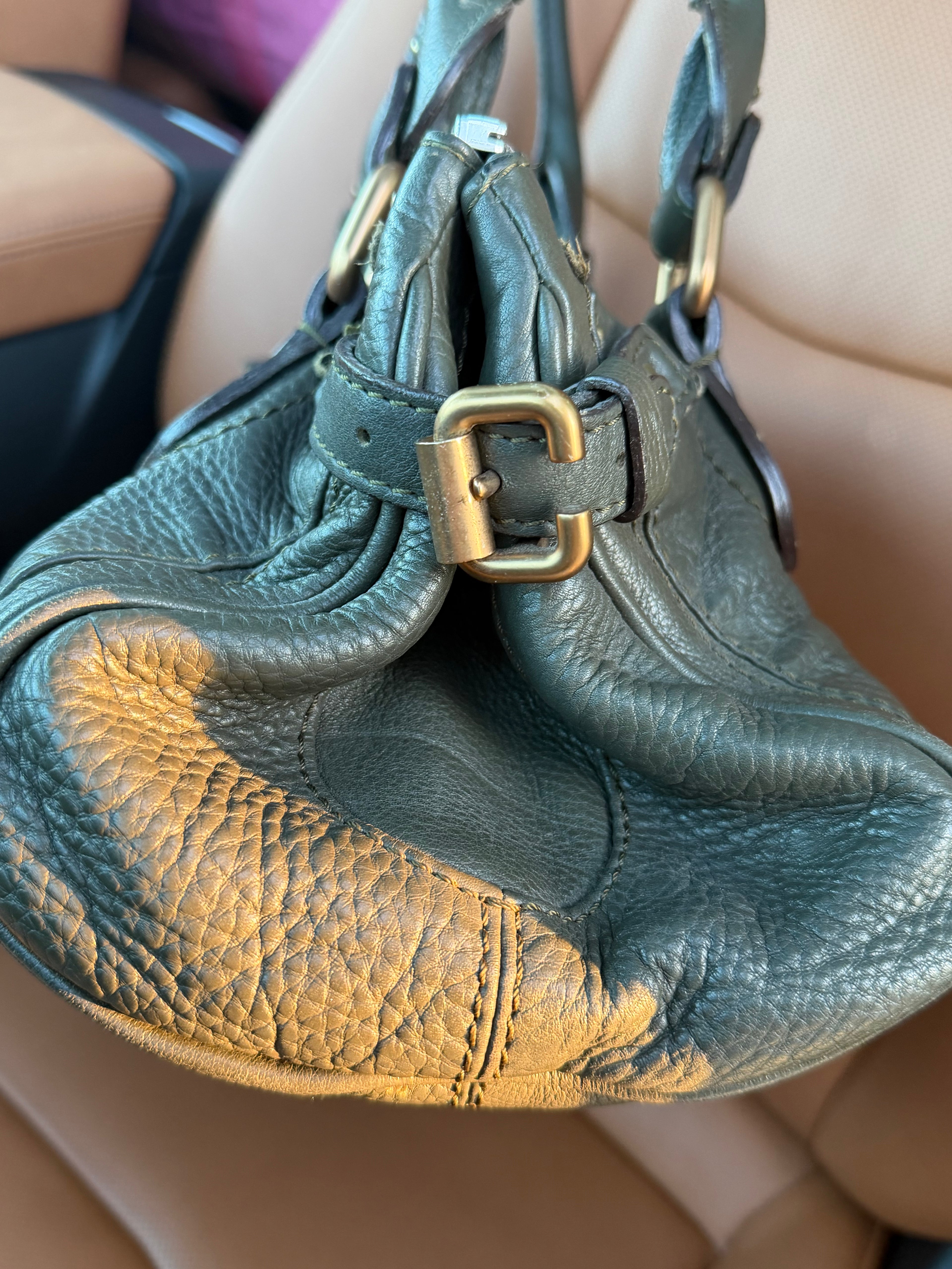 Chloé Paddington Satchel (2005) – Olive Green with Gold Hardware